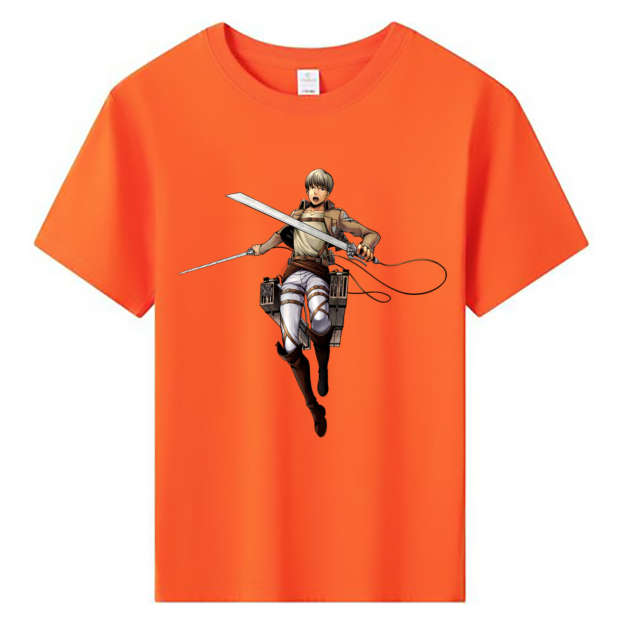 （画像用） 進撃の巨人 Attack on Titan 綿100％キッズTシャツ（フロントプリント）