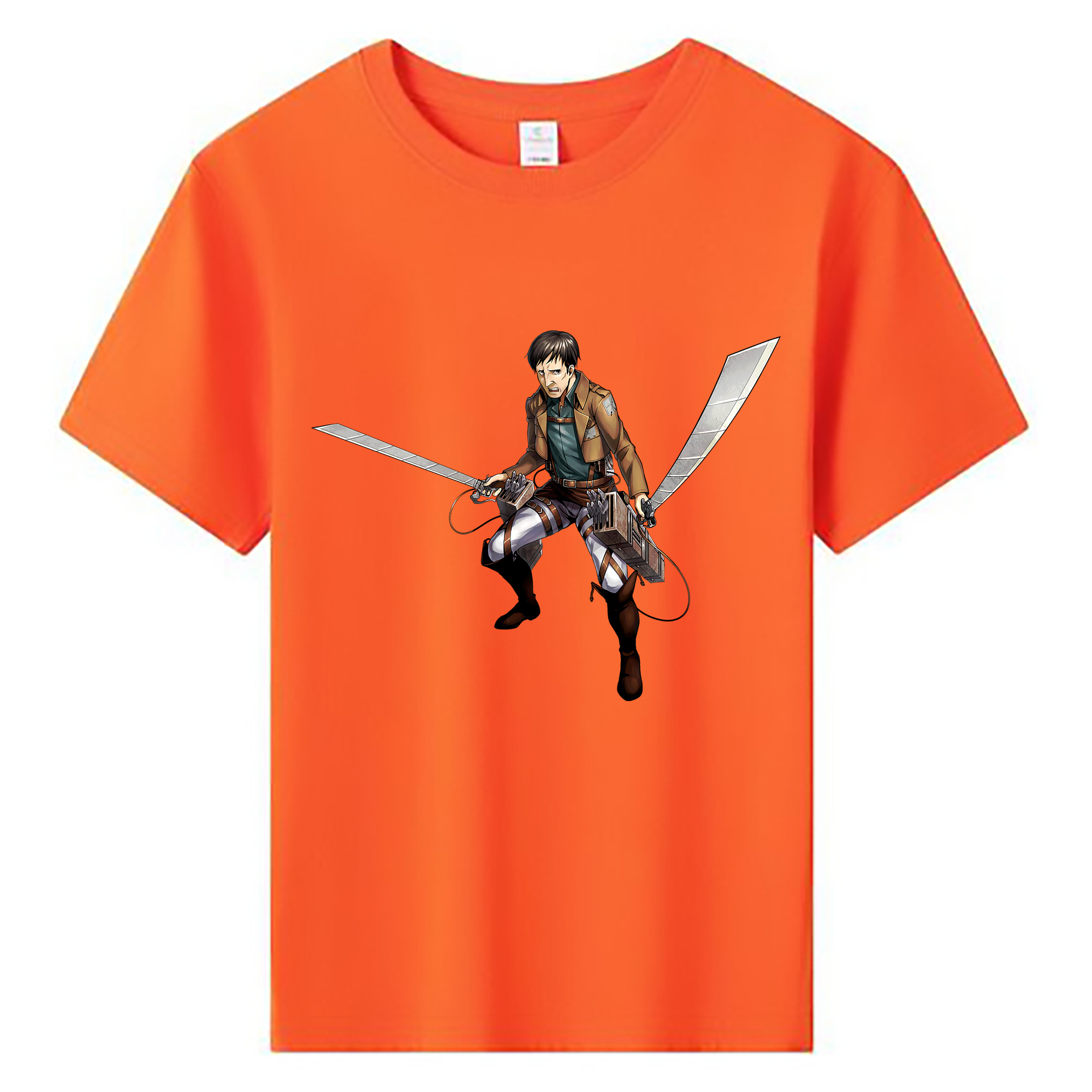（画像用） 進撃の巨人 Attack on Titan 綿100％キッズTシャツ（フロントプリント）