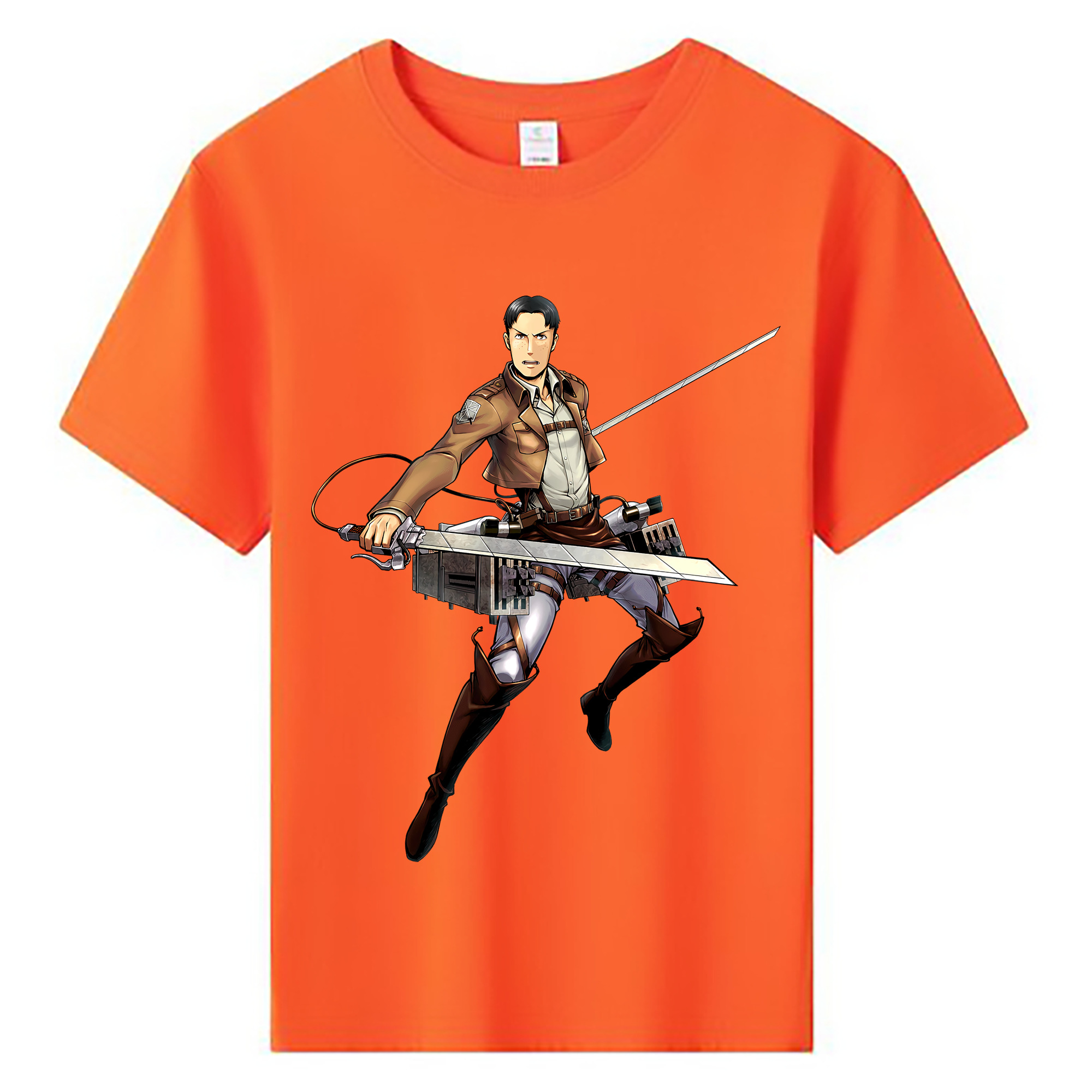 （画像用） 進撃の巨人 Attack on Titan 綿100％キッズTシャツ（フロントプリント）