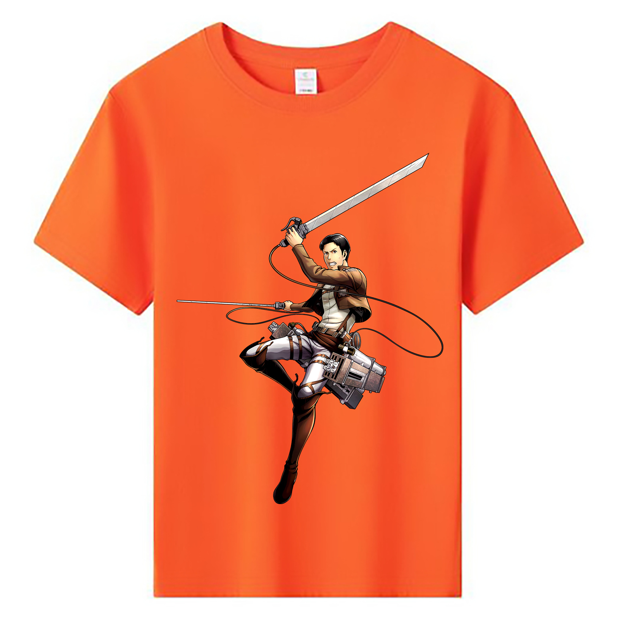 （画像用） 進撃の巨人 Attack on Titan 綿100％キッズTシャツ（フロントプリント）