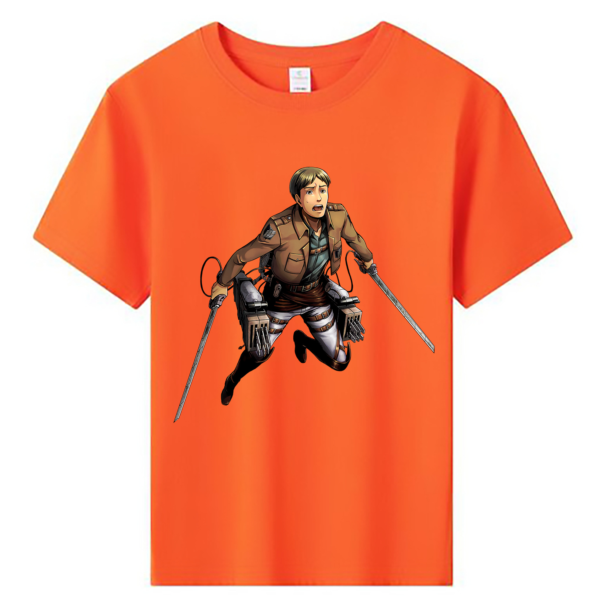 （画像用） 進撃の巨人 Attack on Titan 綿100％キッズTシャツ（フロントプリント）