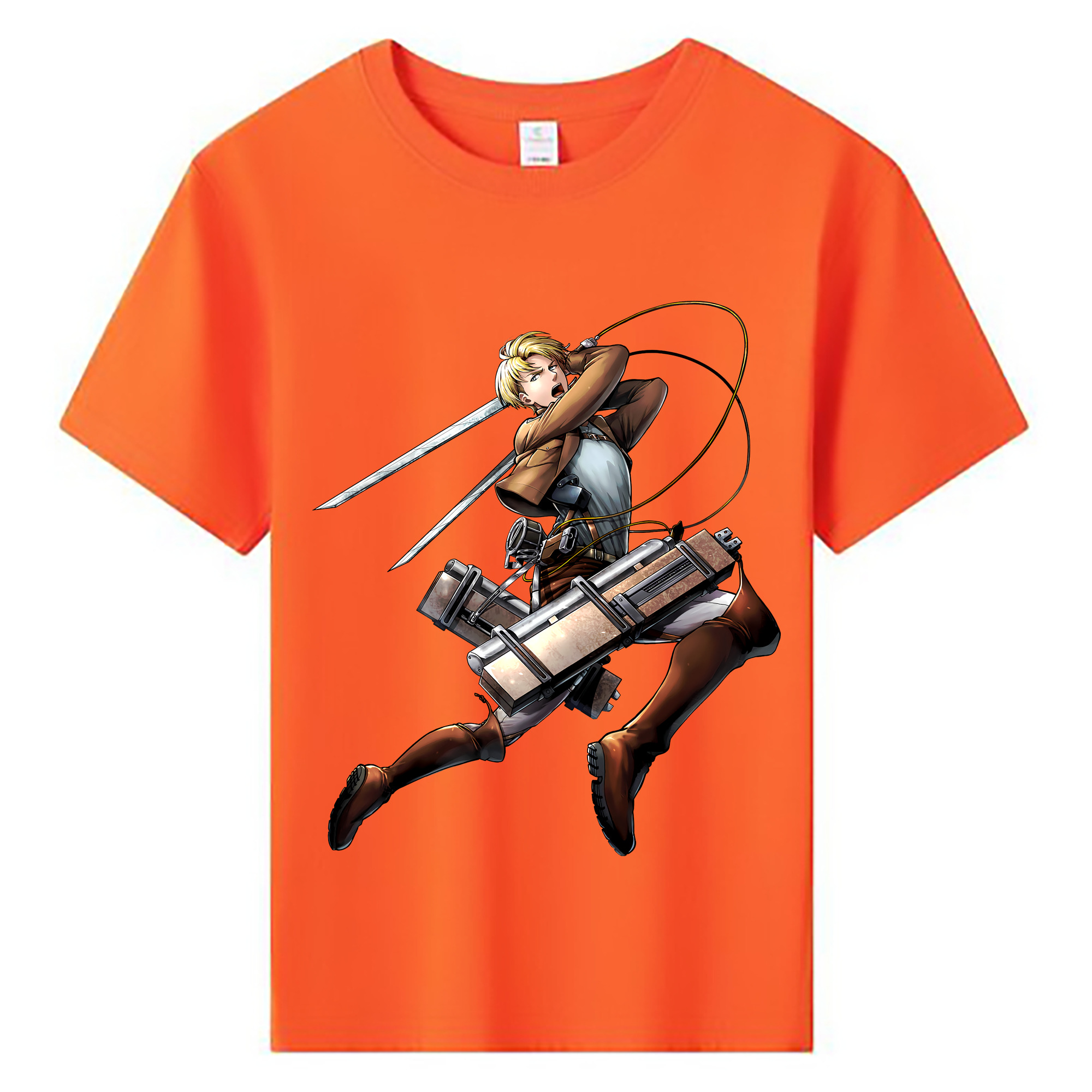 （画像用） 進撃の巨人 Attack on Titan 綿100％キッズTシャツ（フロントプリント）