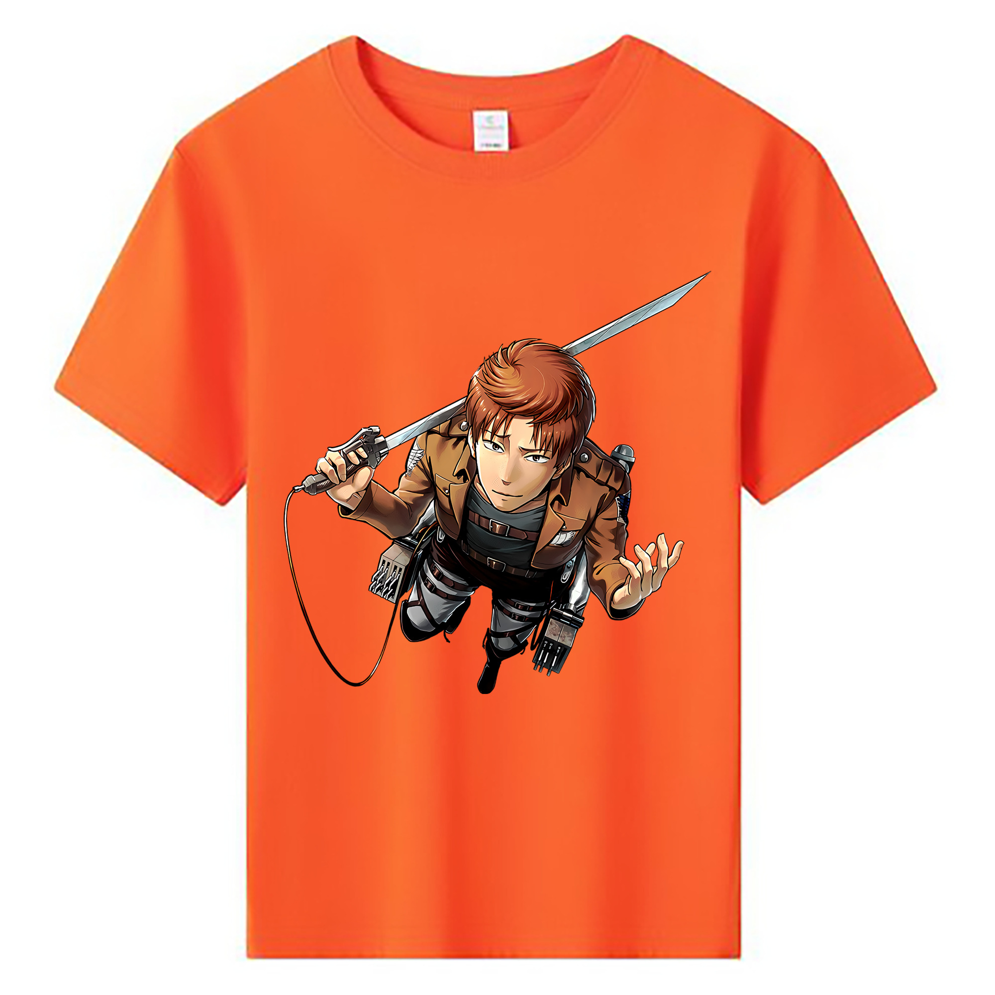 （画像用） 進撃の巨人 Attack on Titan 綿100％キッズTシャツ（フロントプリント）