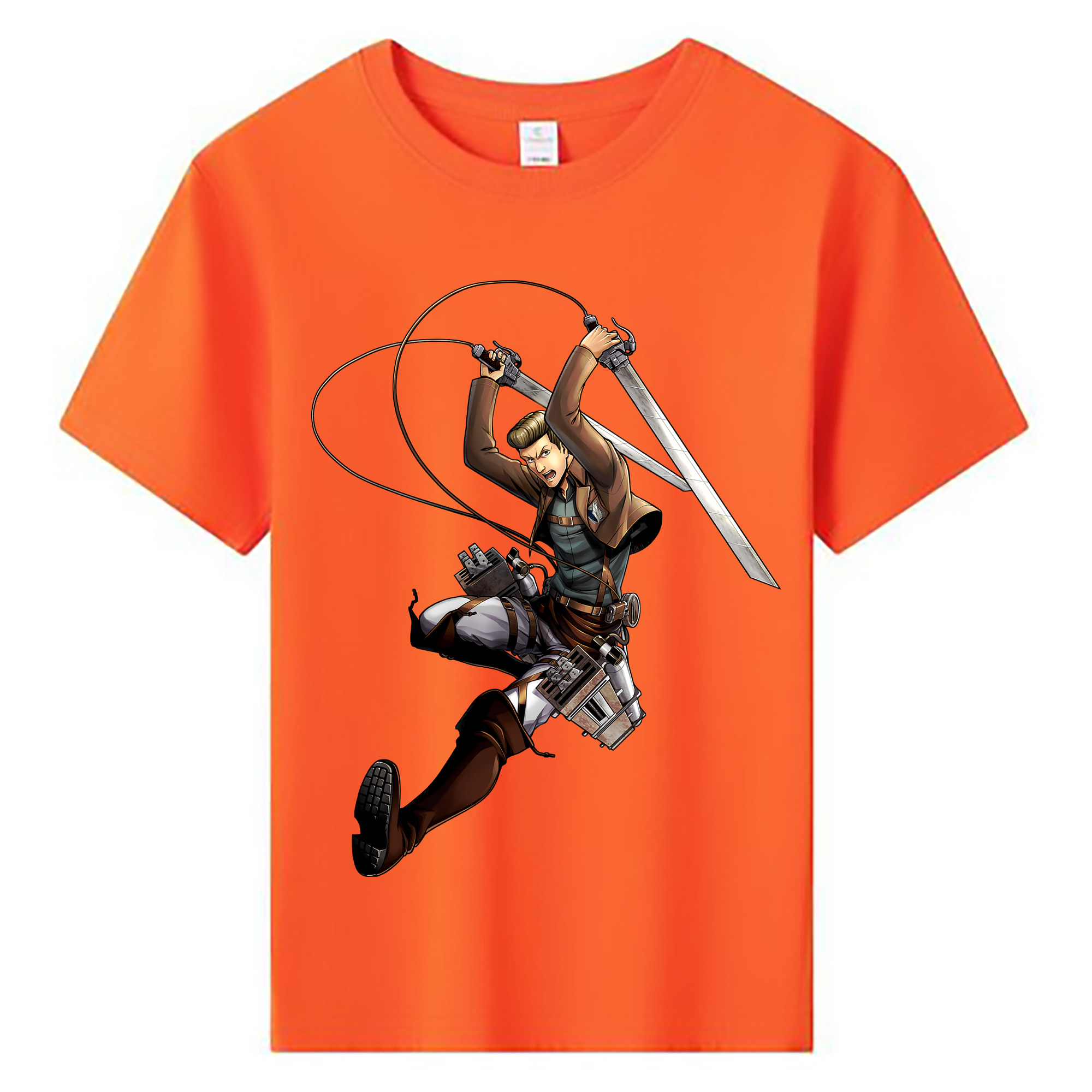 （画像用） 進撃の巨人 Attack on Titan 綿100％キッズTシャツ（フロントプリント）