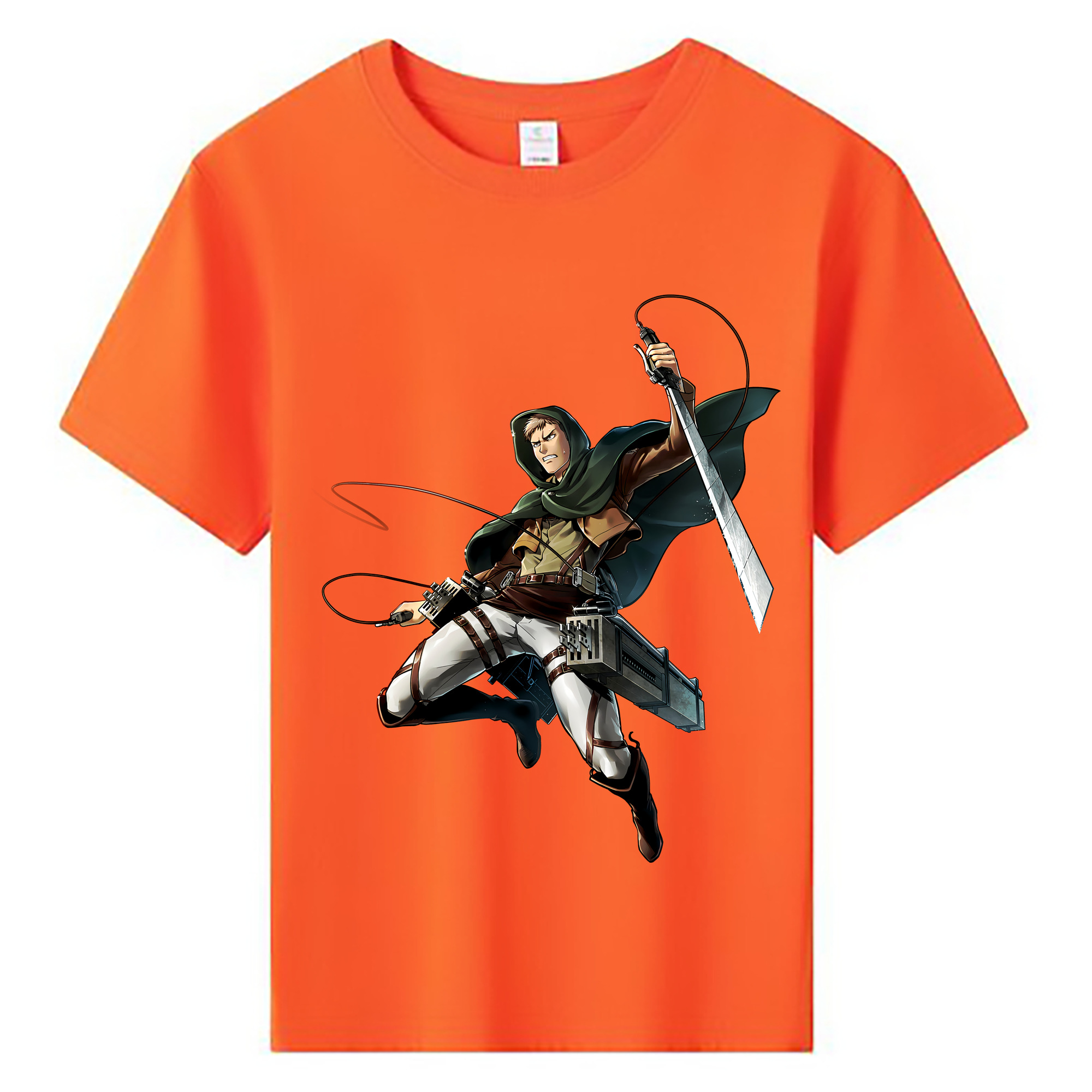 （画像用） 進撃の巨人 Attack on Titan 綿100％キッズTシャツ（フロントプリント）