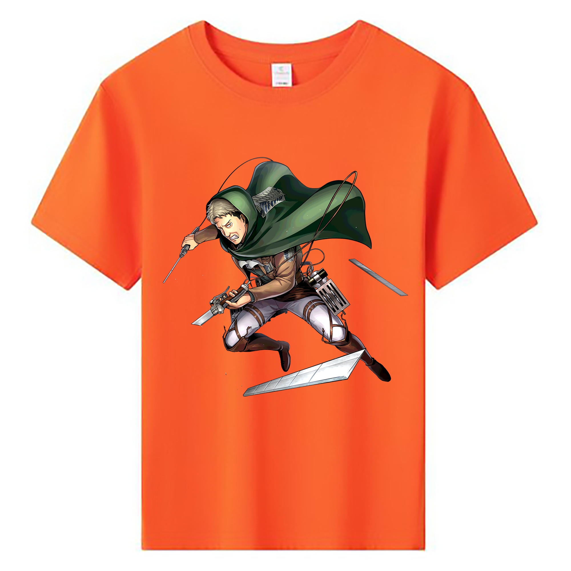 （画像用） 進撃の巨人 Attack on Titan 綿100％キッズTシャツ（フロントプリント）