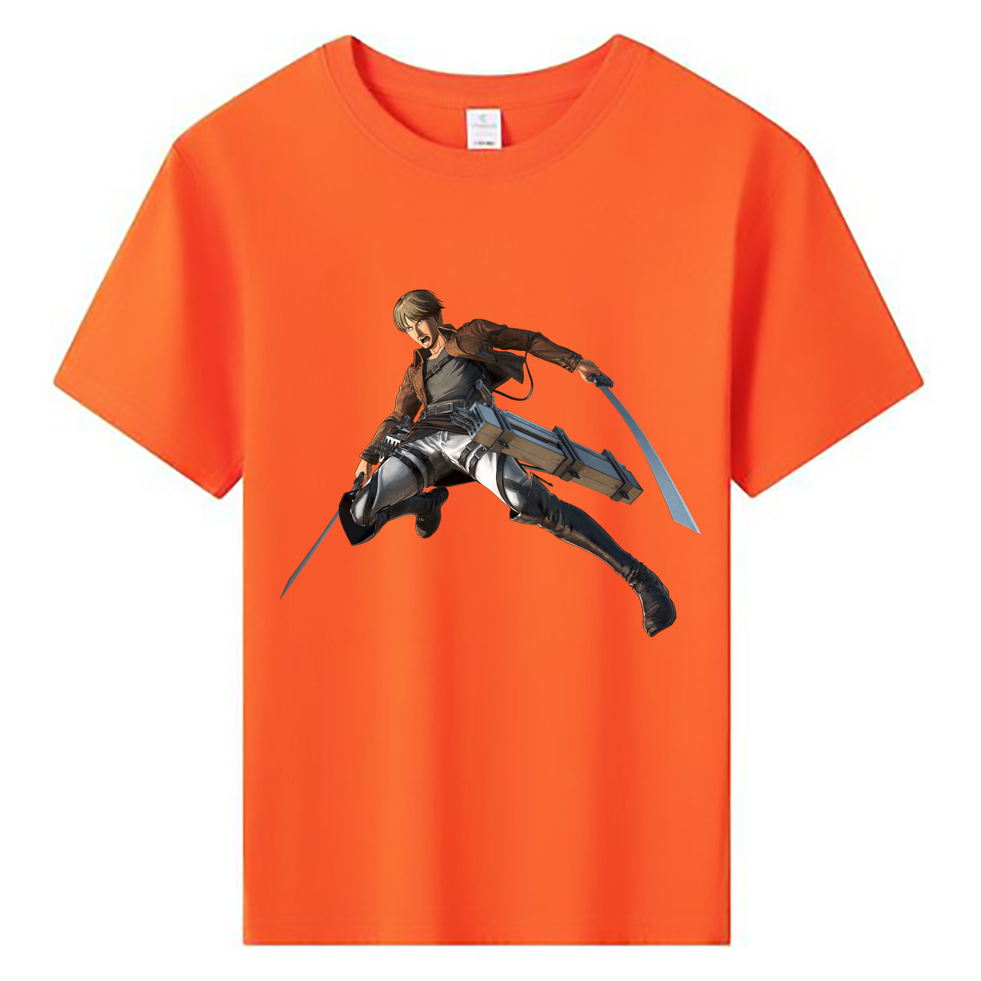 （画像用） 進撃の巨人 Attack on Titan 綿100％キッズTシャツ（フロントプリント）
