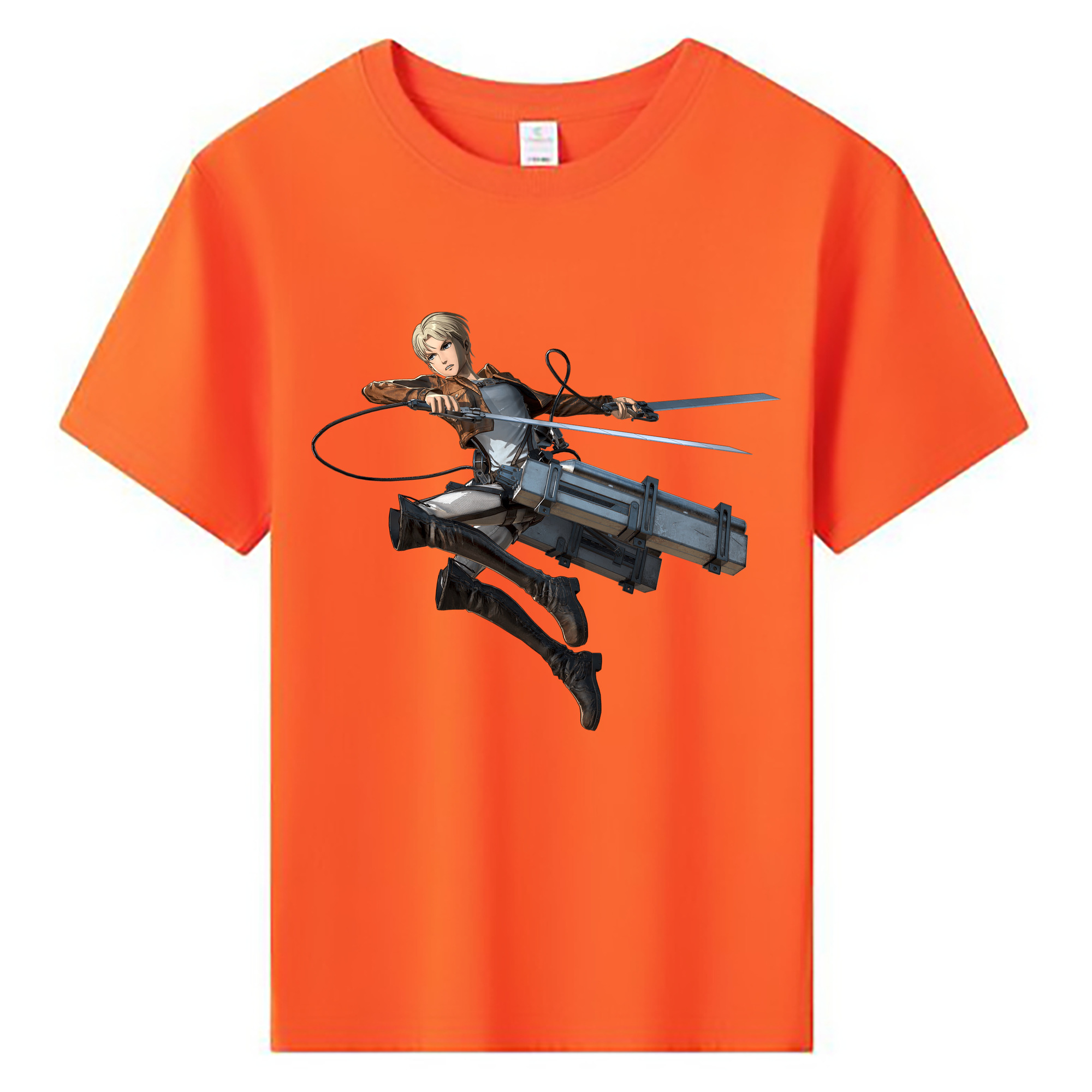 （画像用） 進撃の巨人 Attack on Titan 綿100％キッズTシャツ（フロントプリント）