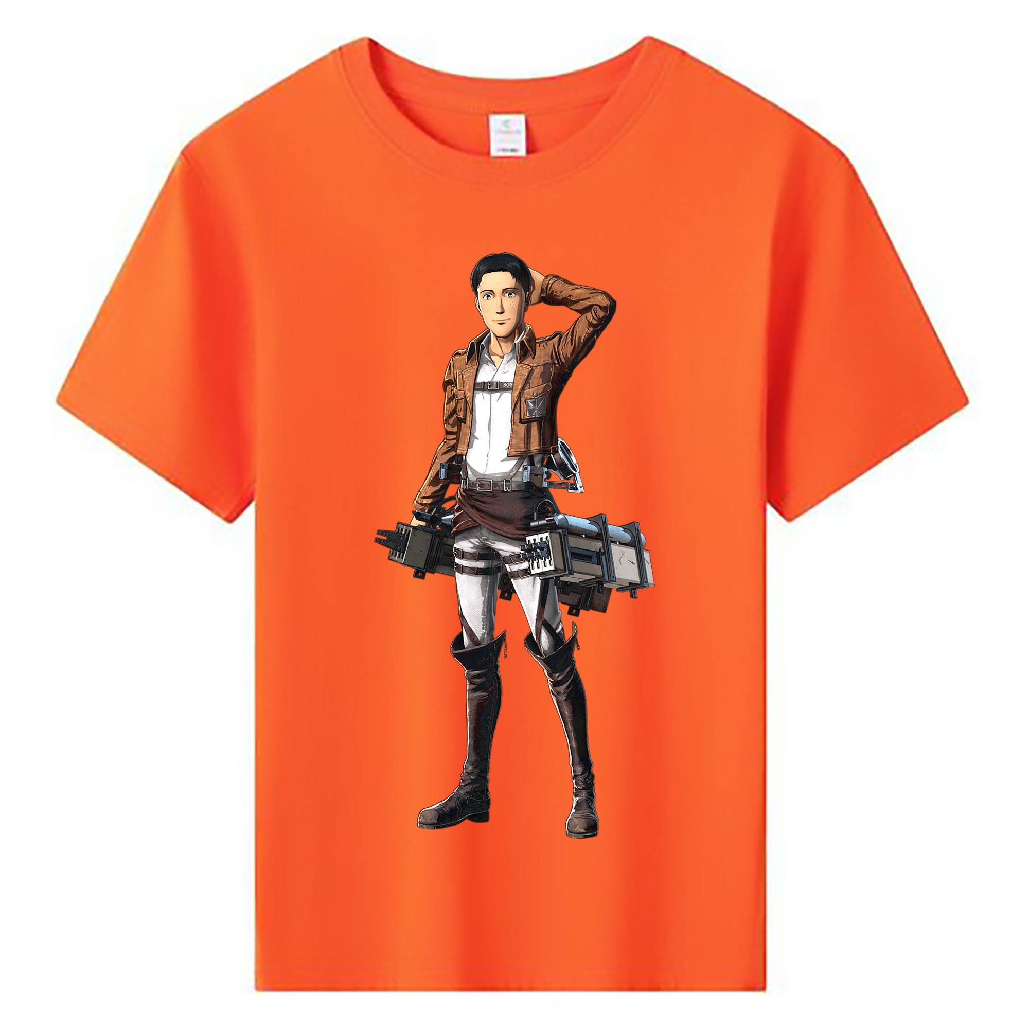 （画像用） 進撃の巨人 Attack on Titan 綿100％キッズTシャツ（フロントプリント）