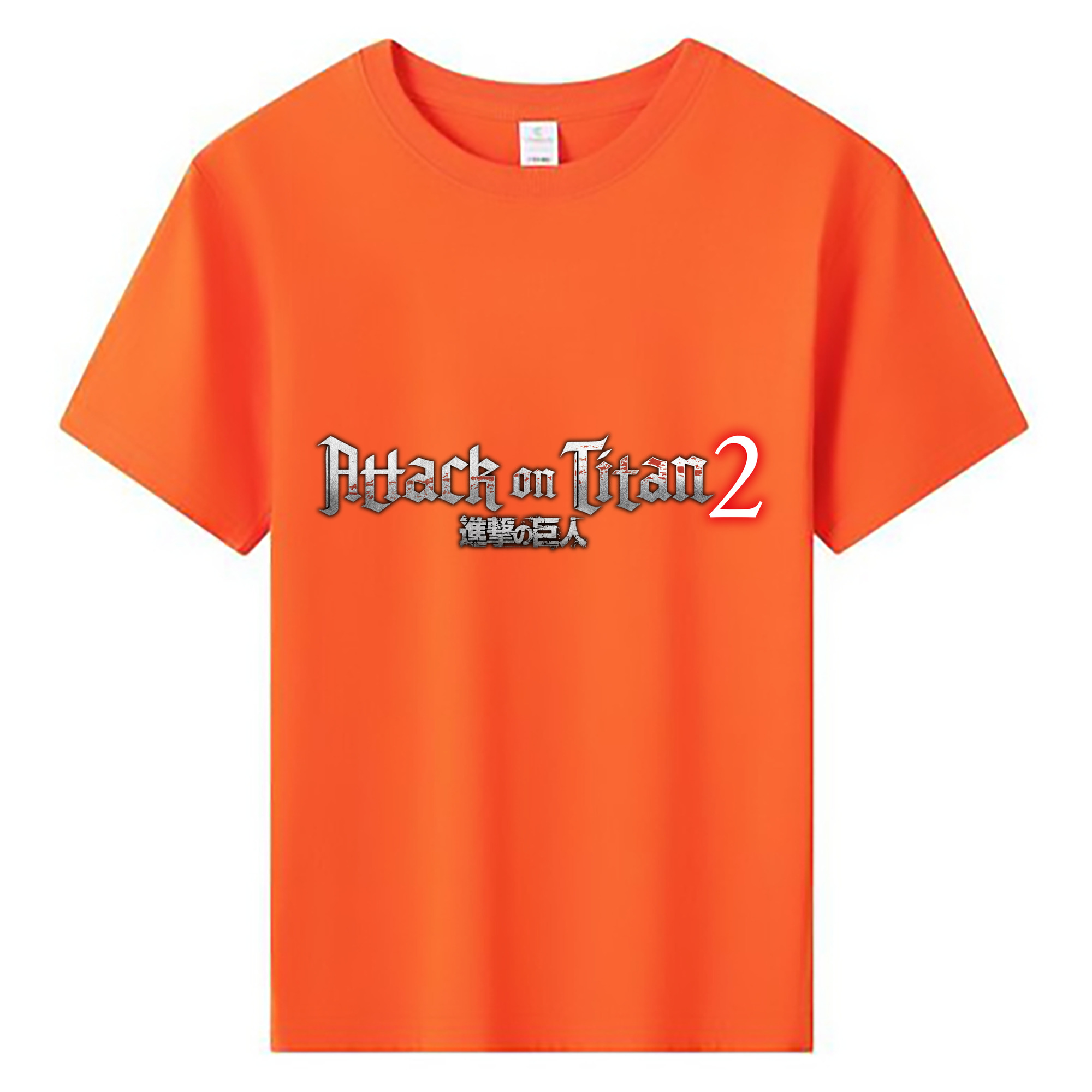 （画像用） 進撃の巨人 Attack on Titan 綿100％キッズTシャツ（フロントプリント）