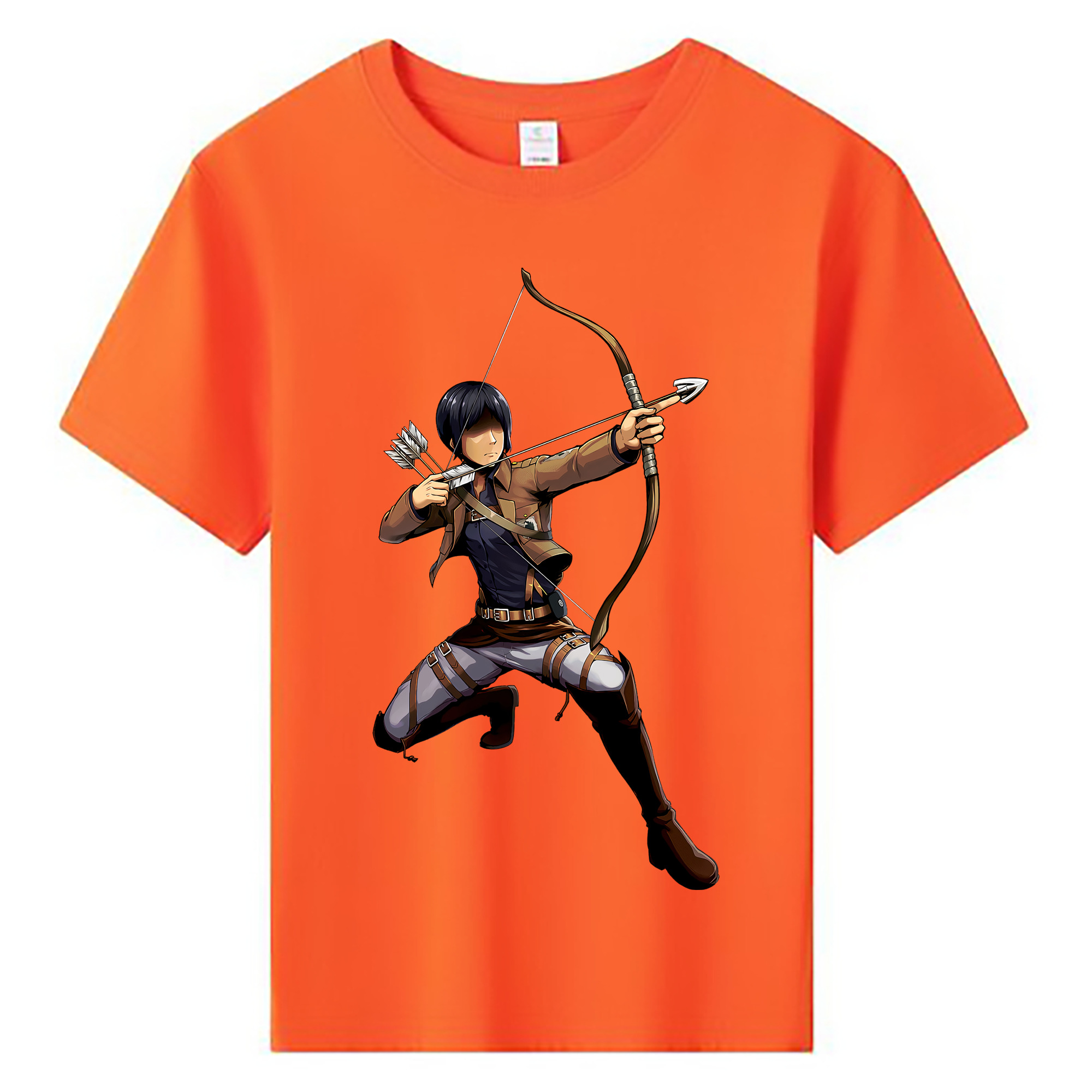（画像用） 進撃の巨人 Attack on Titan 綿100％キッズTシャツ（フロントプリント）