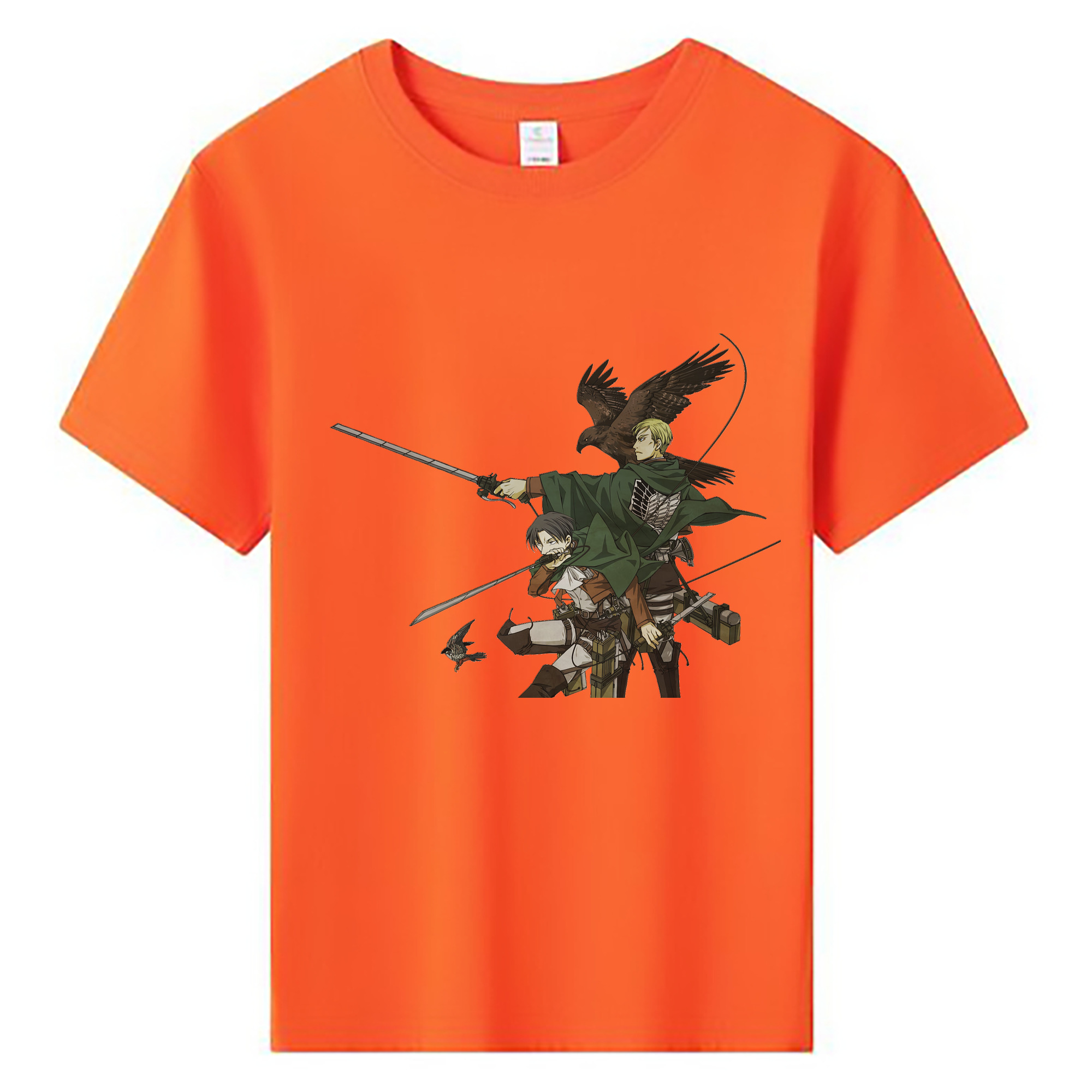 （画像用） 進撃の巨人 Attack on Titan 綿100％キッズTシャツ（フロントプリント）