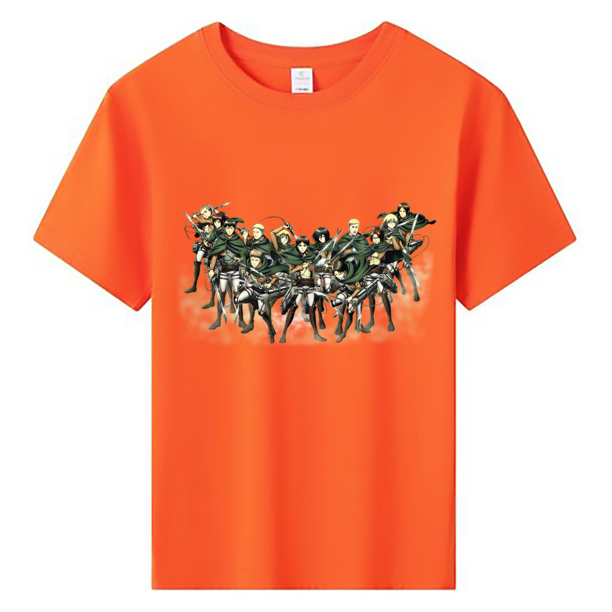 （画像用） 進撃の巨人 Attack on Titan 綿100％キッズTシャツ（フロントプリント）