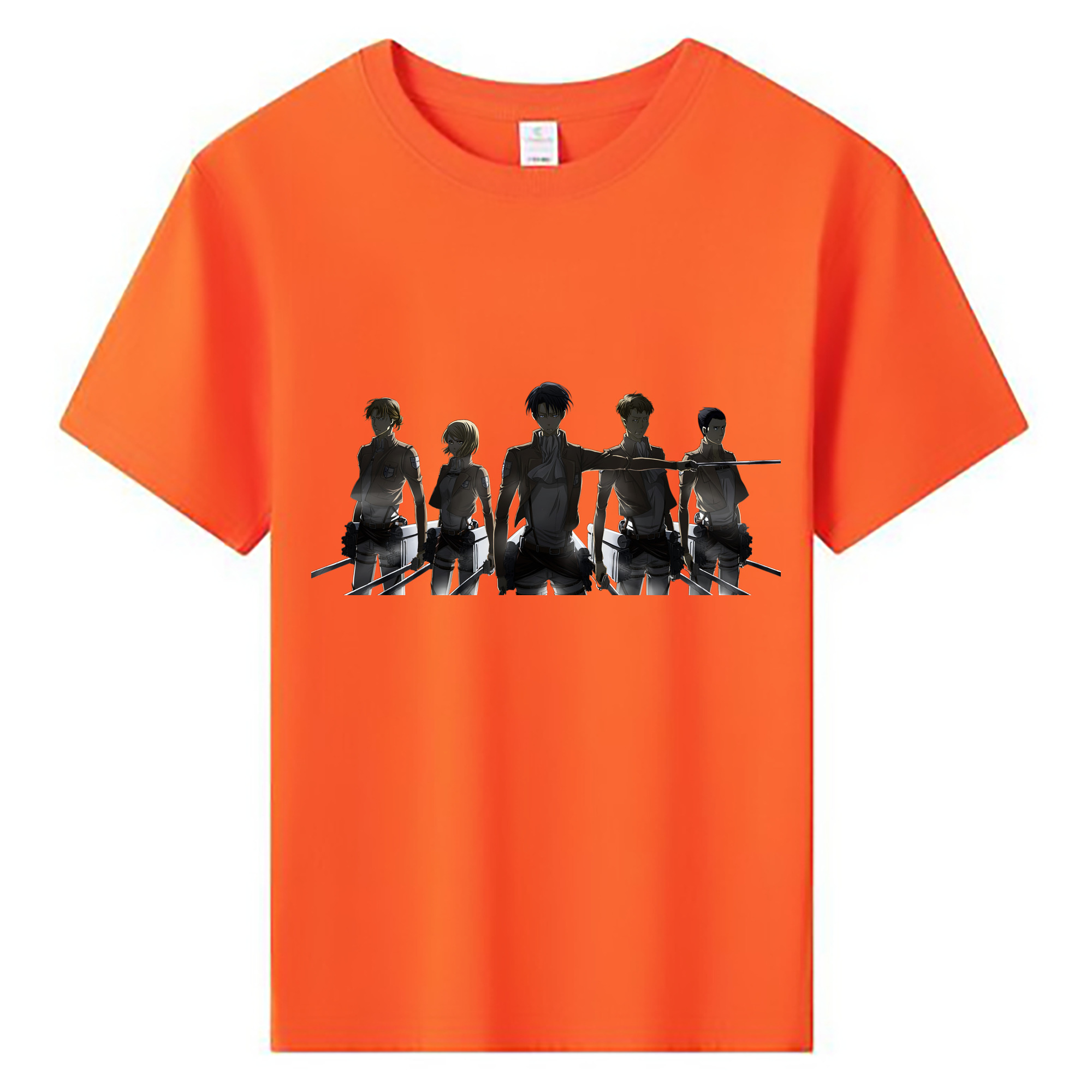 （画像用） 進撃の巨人 Attack on Titan 綿100％キッズTシャツ（フロントプリント）