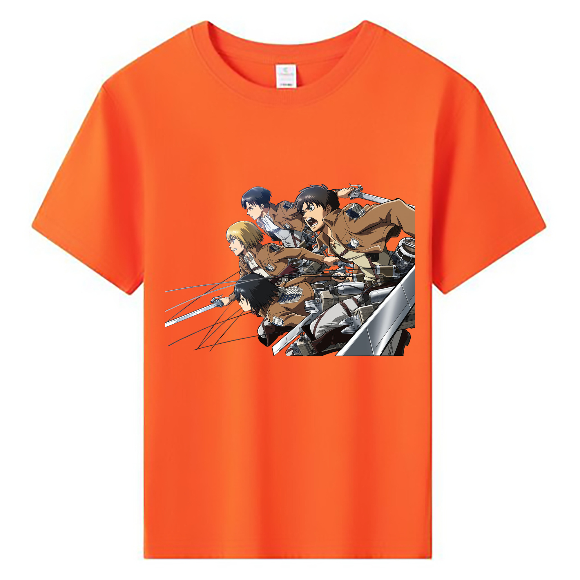 （画像用） 進撃の巨人 Attack on Titan 綿100％キッズTシャツ（フロントプリント）