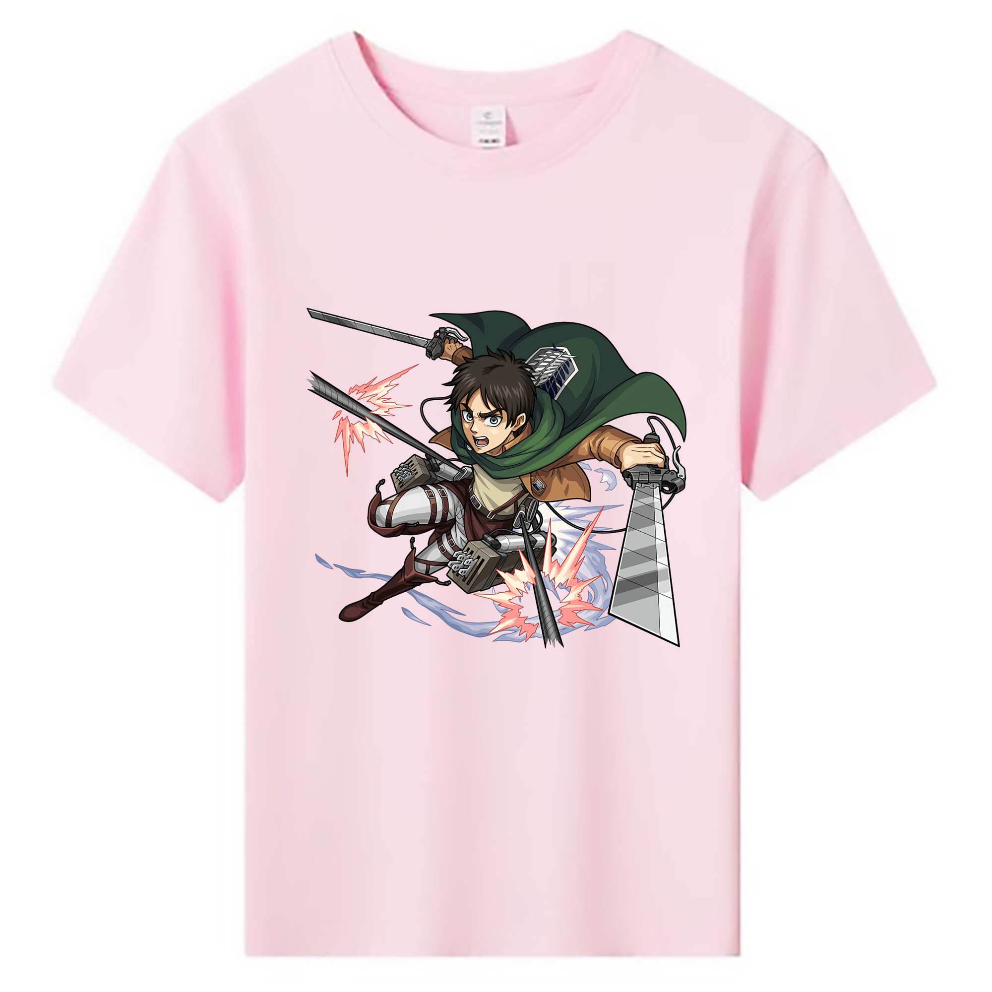 （画像用） 進撃の巨人 エレン･イェーガー Attack on Titan Eren Jäger 綿100％キッズTシャツ（フロントプリント）