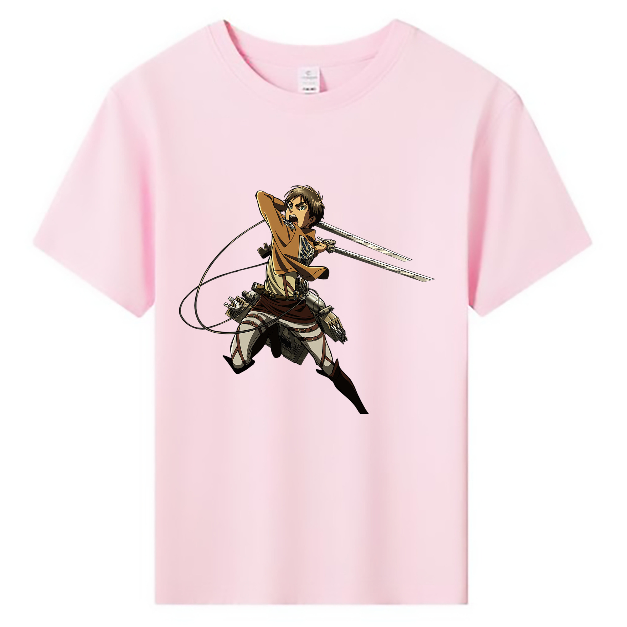 （画像用） 進撃の巨人 エレン･イェーガー Attack on Titan Eren Jäger 綿100％キッズTシャツ（フロントプリント）