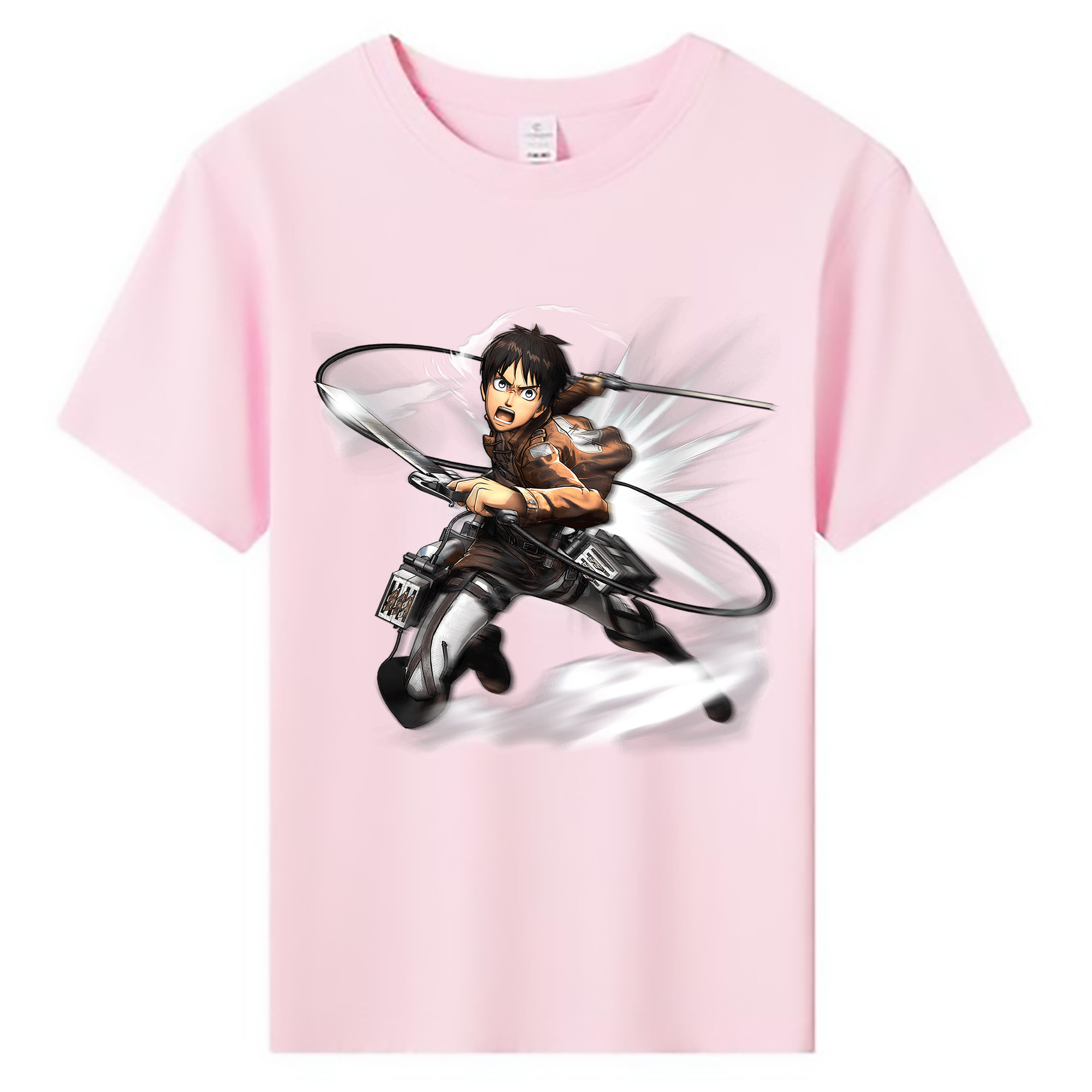 （画像用） 進撃の巨人 エレン･イェーガー Attack on Titan Eren Jäger 綿100％キッズTシャツ（フロントプリント）