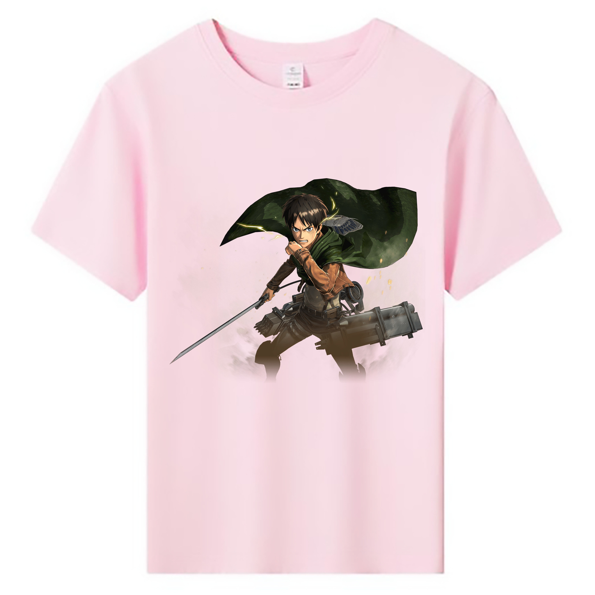 （画像用） 進撃の巨人 エレン･イェーガー Attack on Titan Eren Jäger 綿100％キッズTシャツ（フロントプリント）