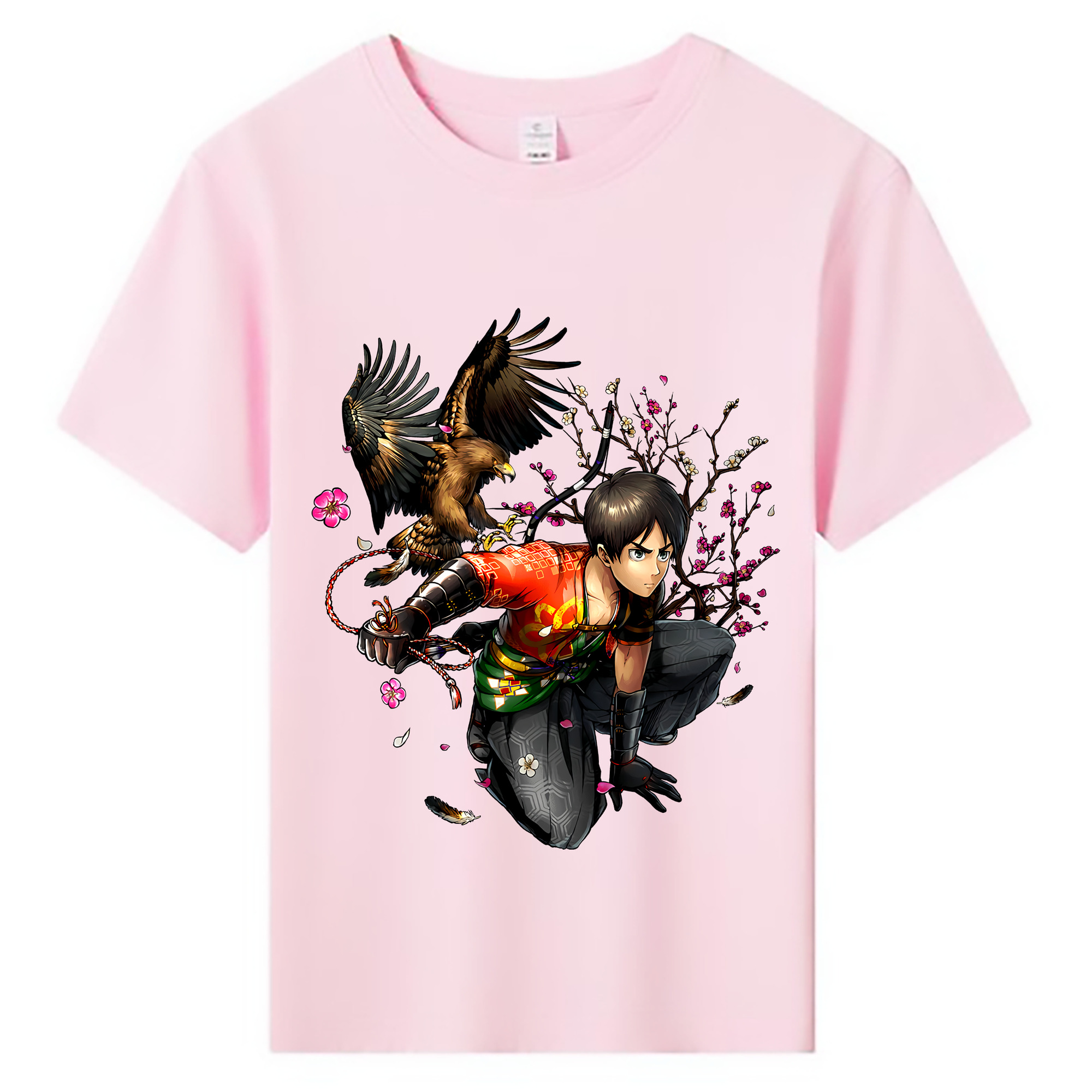 （画像用） 進撃の巨人 エレン･イェーガー Attack on Titan Eren Jäger 綿100％キッズTシャツ（フロントプリント）
