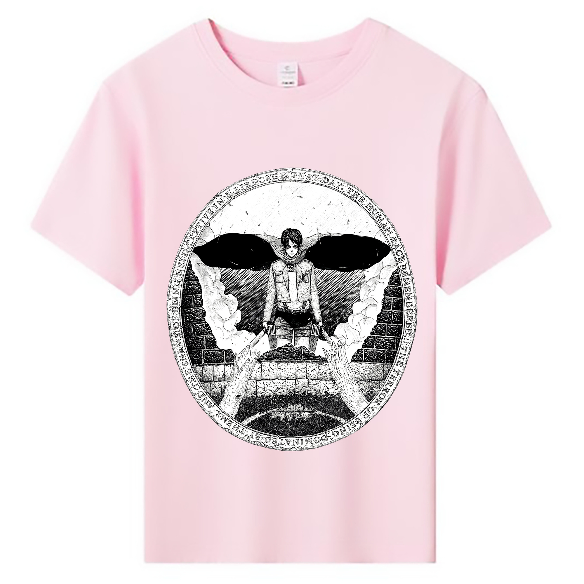 （画像用） 進撃の巨人 エレン･イェーガー Attack on Titan Eren Jäger 綿100％キッズTシャツ（フロントプリント）
