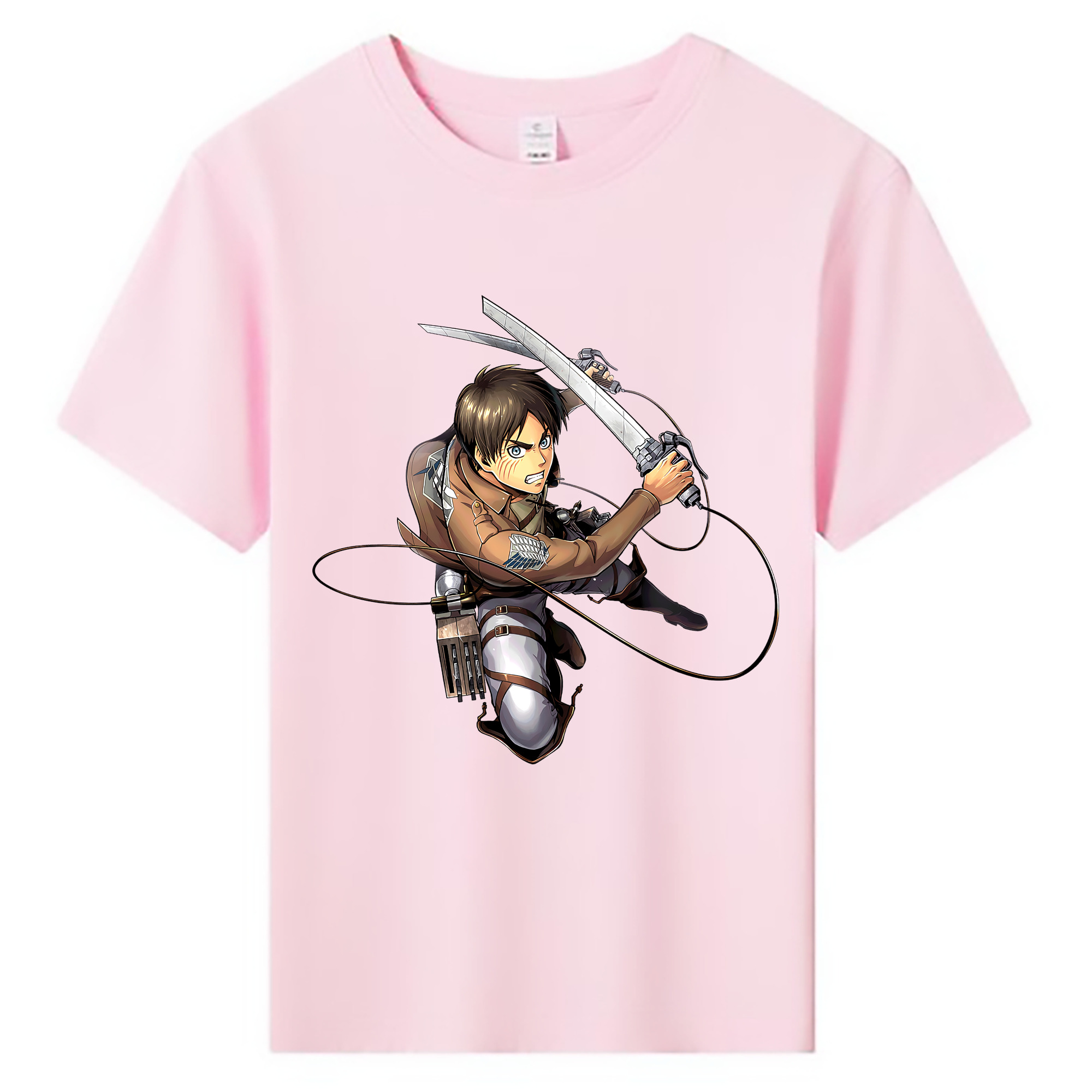 （画像用） 進撃の巨人 エレン･イェーガー Attack on Titan Eren Jäger 綿100％キッズTシャツ（フロントプリント）