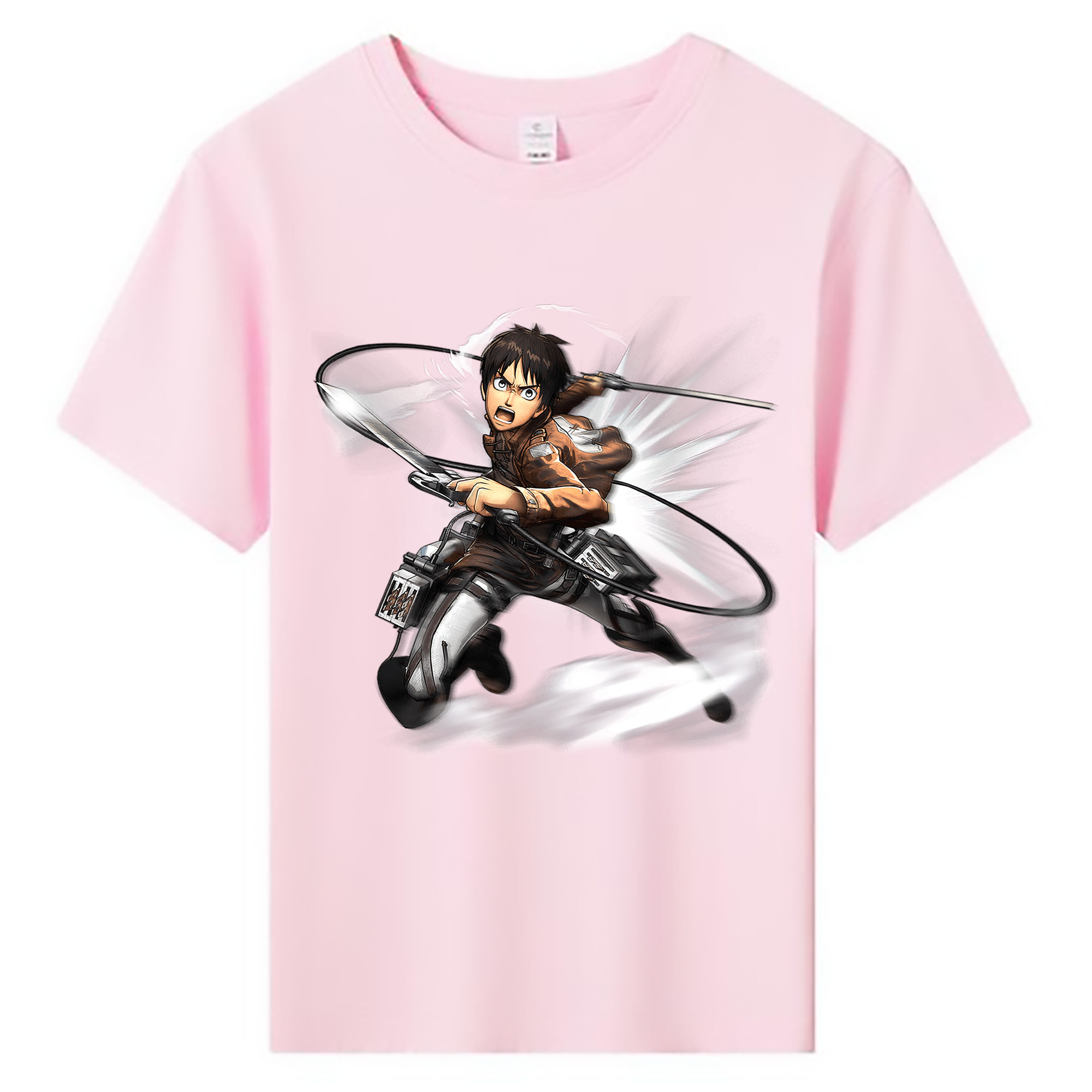 （画像用） 進撃の巨人 エレン･イェーガー Attack on Titan Eren Jäger 綿100％キッズTシャツ（フロントプリント）