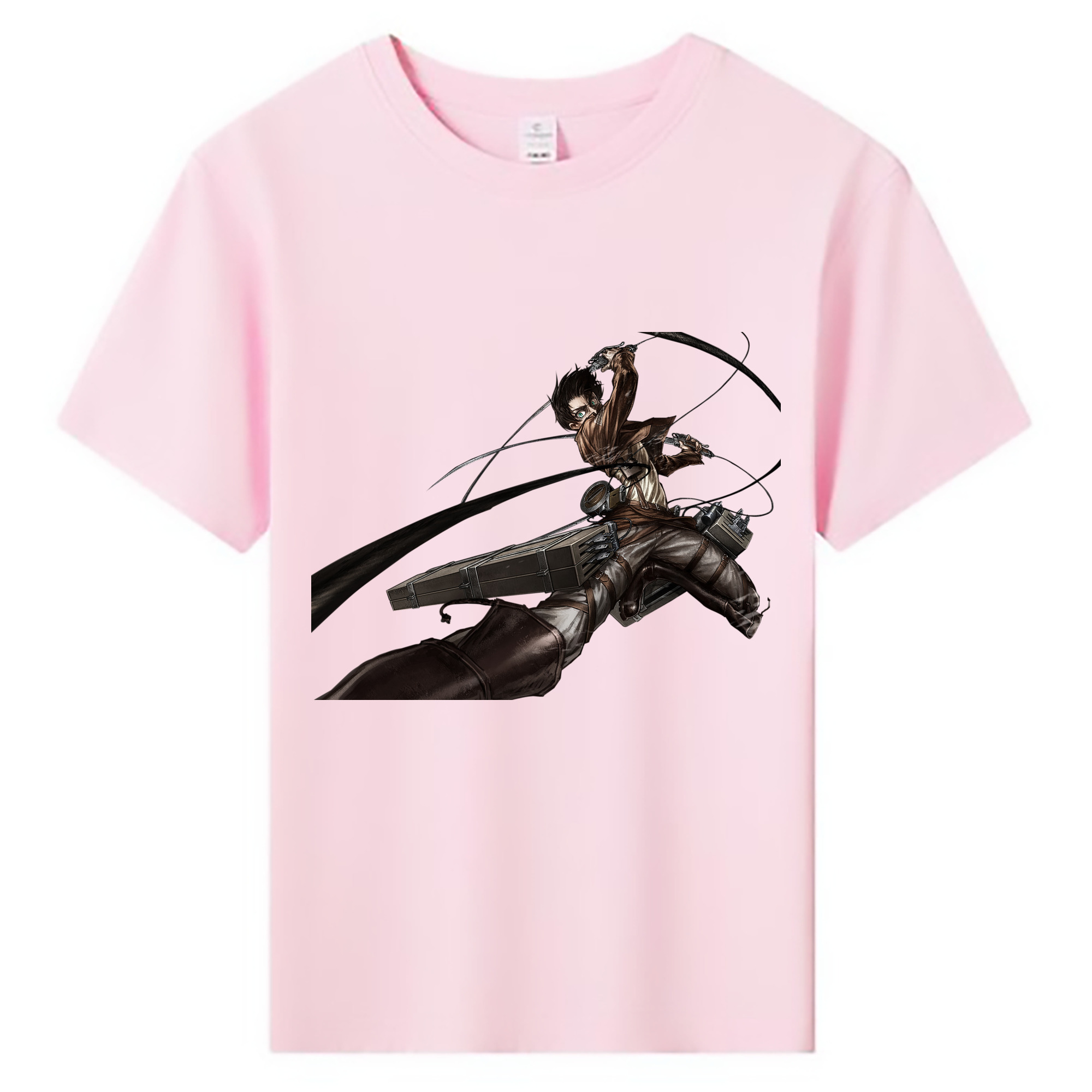 （画像用） 進撃の巨人 エレン･イェーガー Attack on Titan Eren Jäger 綿100％キッズTシャツ（フロントプリント）