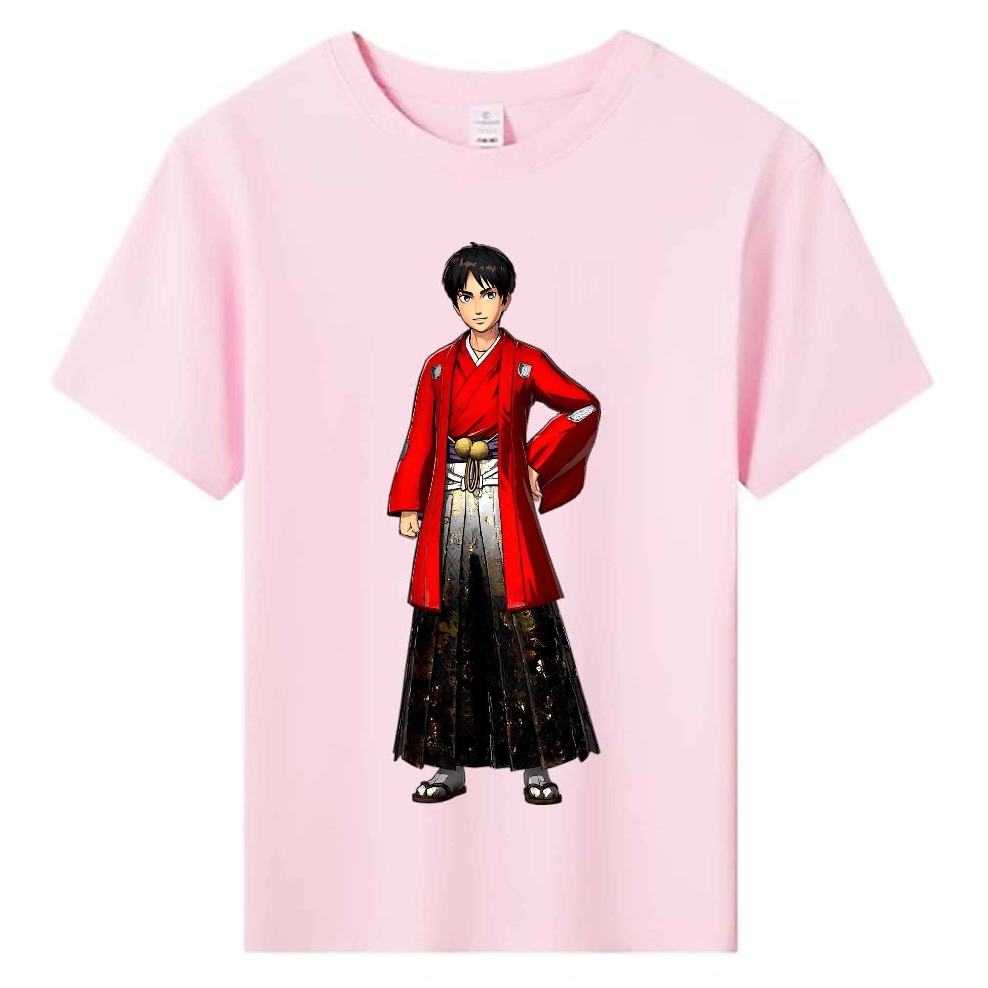 （画像用） 進撃の巨人 エレン･イェーガー Attack on Titan Eren Jäger 綿100％キッズTシャツ（フロントプリント）