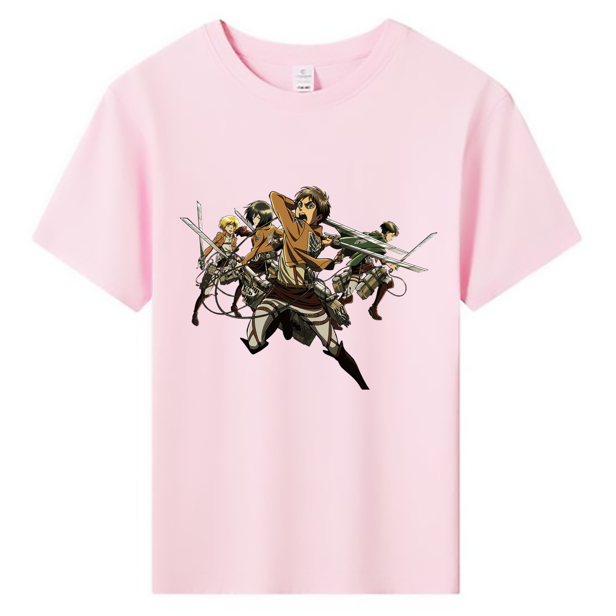 （画像用） 進撃の巨人 エレン･イェーガー Attack on Titan Eren Jäger 綿100％キッズTシャツ（フロントプリント）