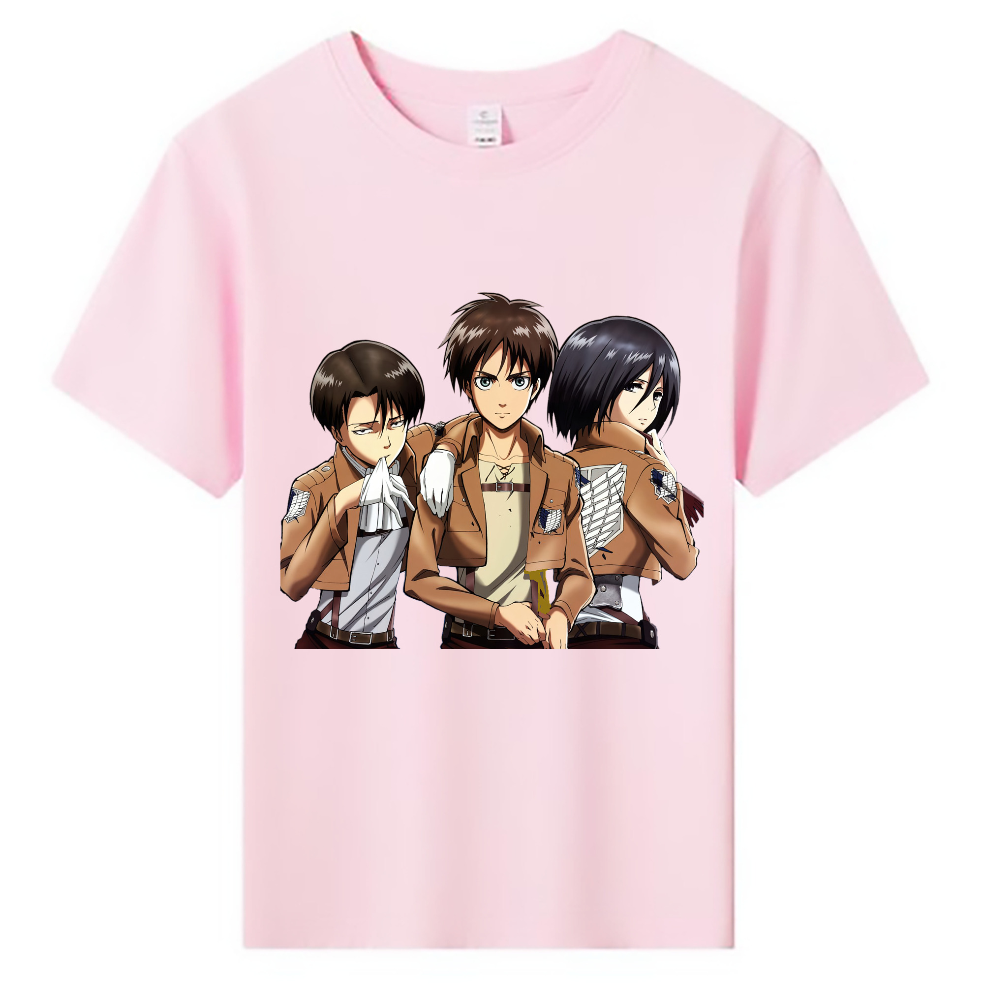 （画像用） 進撃の巨人 エレン･イェーガー Attack on Titan Eren Jäger 綿100％キッズTシャツ（フロントプリント）