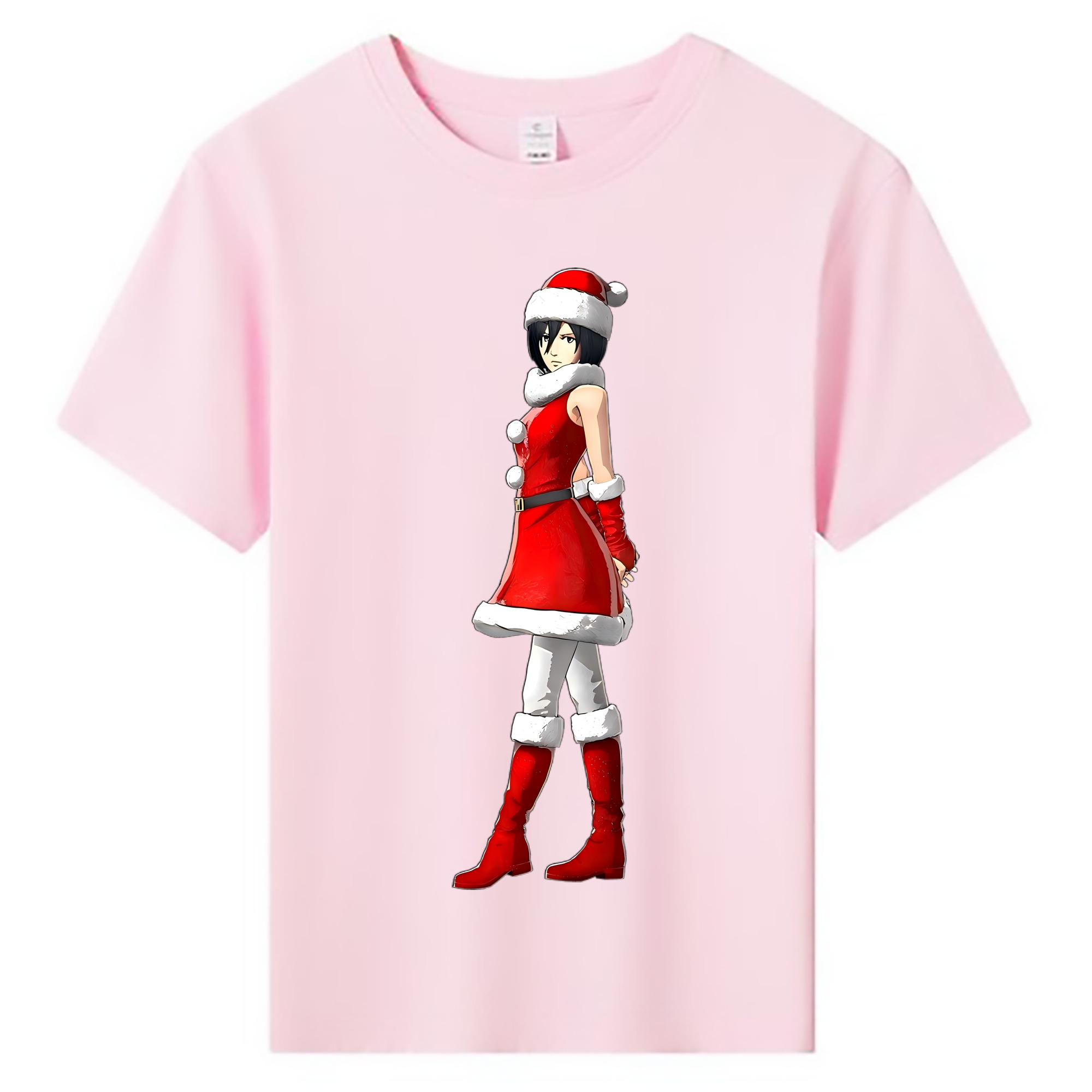（画像用） 進撃の巨人 ミカサ·アッカーマン Attack on Titan Mikasa Ackerman 綿100％キッズTシャツ（フロントプリント）