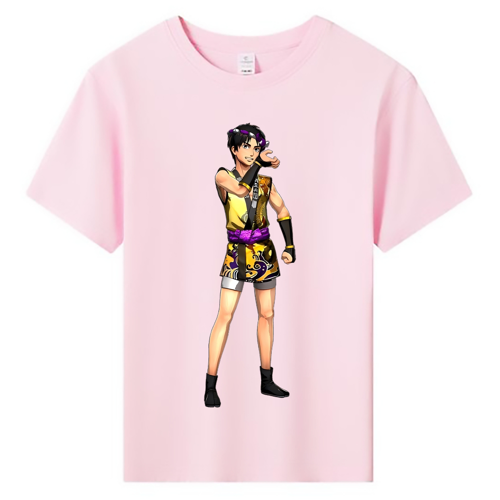 （画像用） 進撃の巨人 リヴァイ·アッカーマン Attack on Titan Levi Ackerman 綿100％キッズTシャツ（フロントプリント）