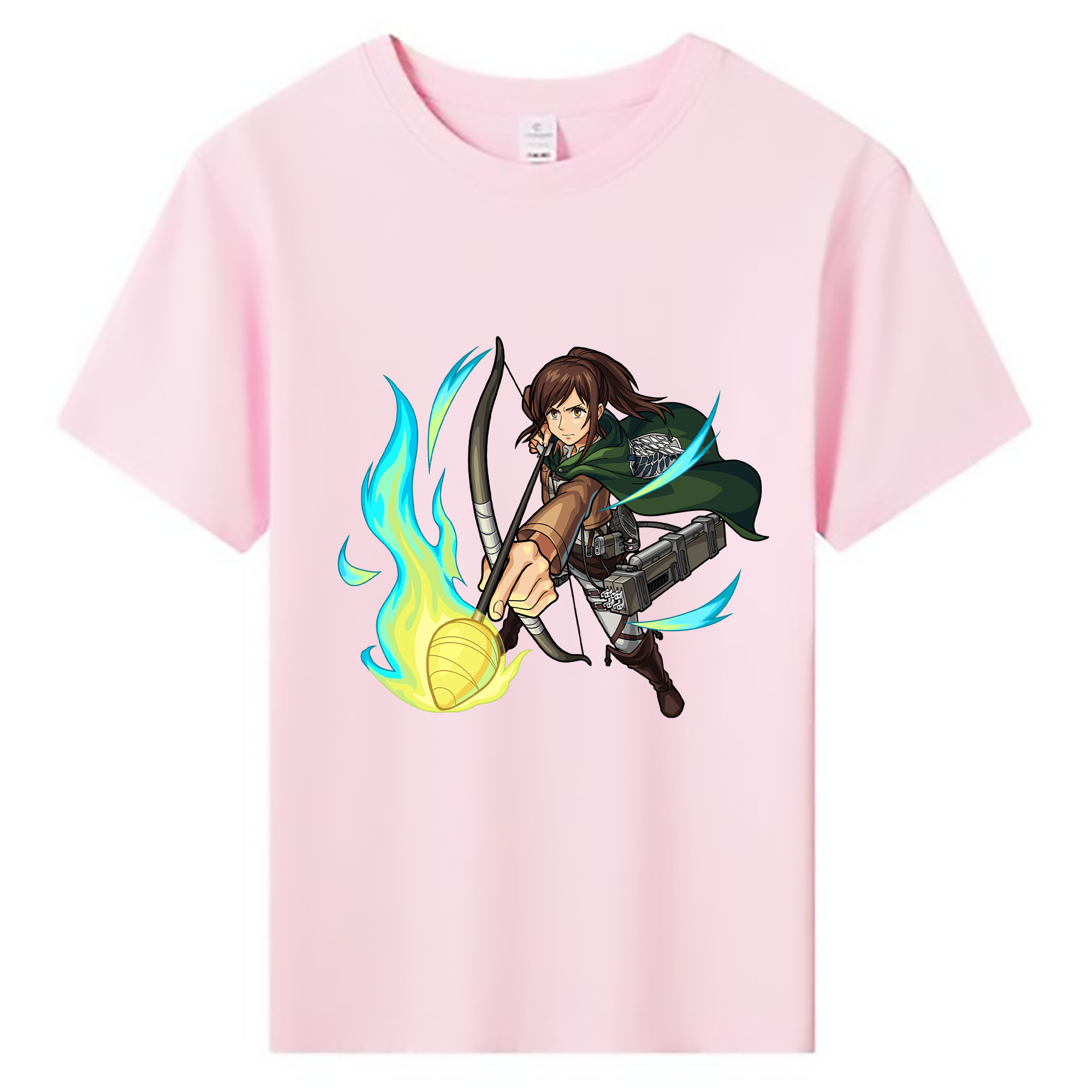 （画像用） 進撃の巨人 サシャ·ブラウス Attack on Titan Sasha Blaus 綿100％キッズTシャツ（フロントプリント）