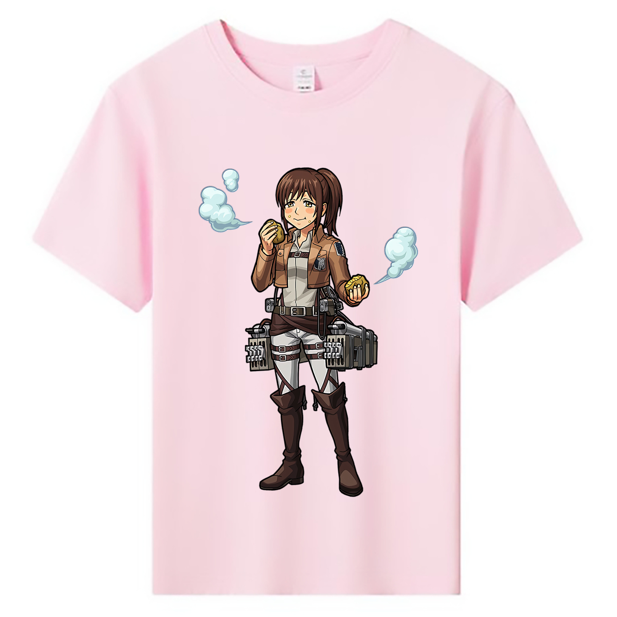（画像用） 進撃の巨人 サシャ·ブラウス Attack on Titan Sasha Blaus 綿100％キッズTシャツ（フロントプリント）