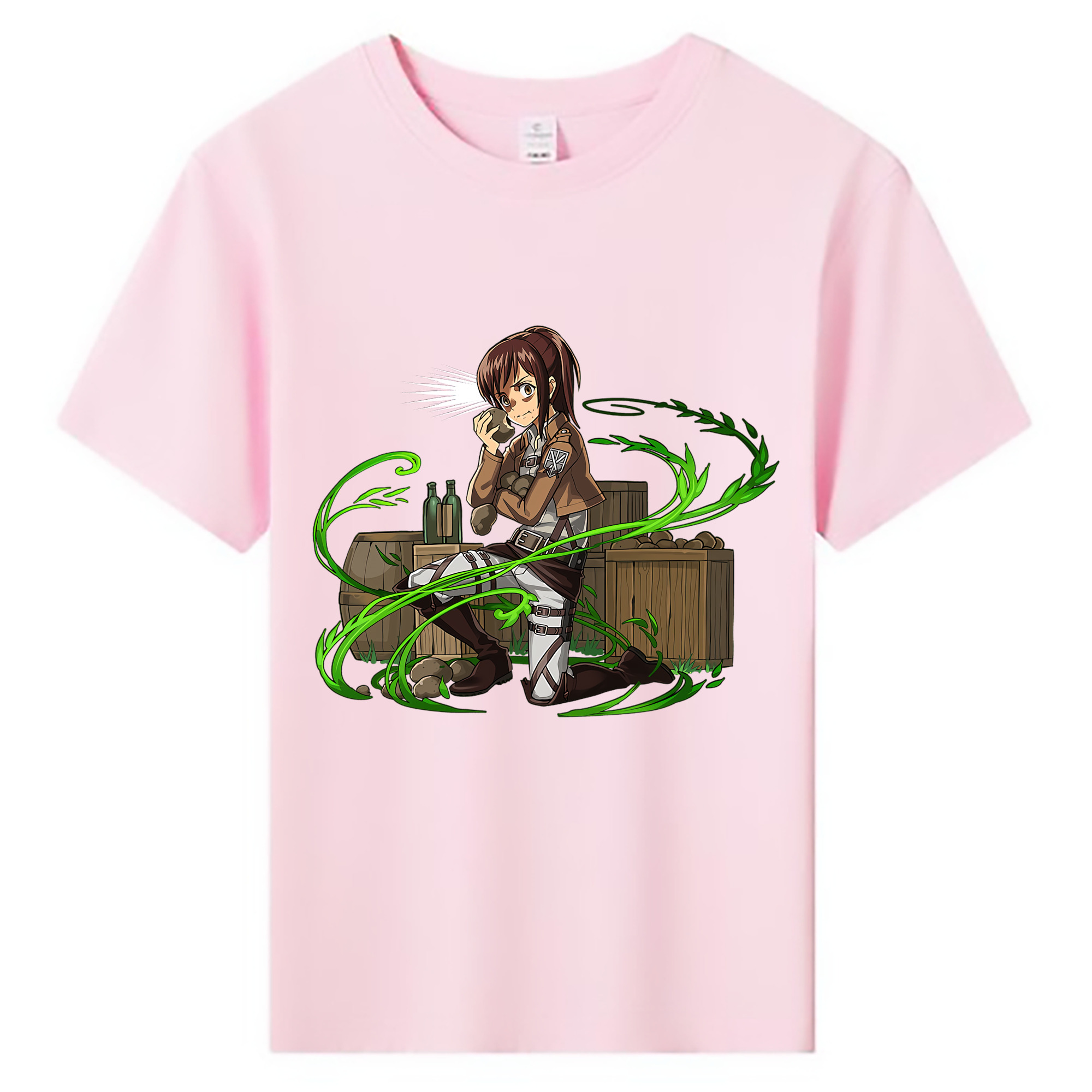 （画像用） 進撃の巨人 サシャ·ブラウス Attack on Titan Sasha Blaus 綿100％キッズTシャツ（フロントプリント）