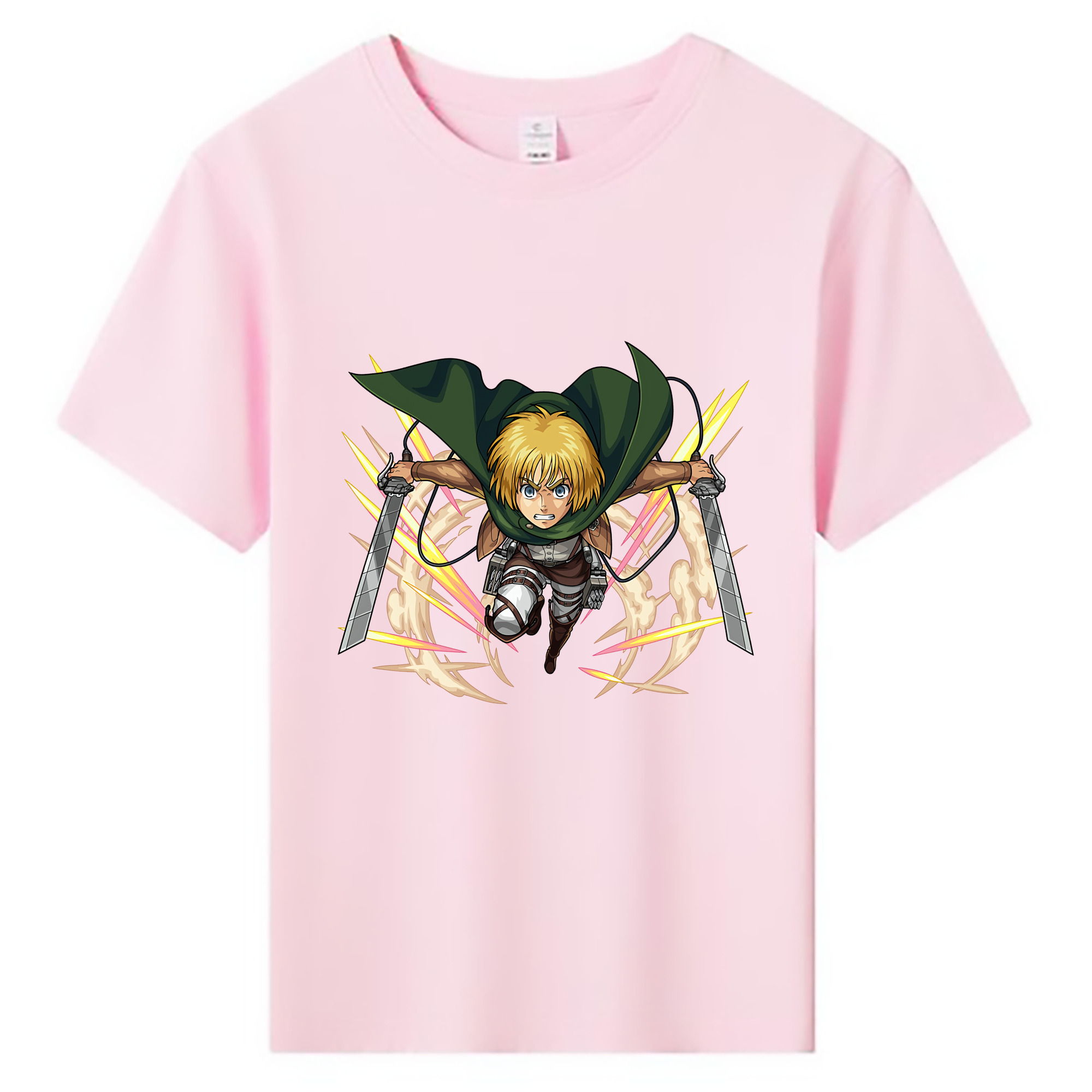 （画像用） 進撃の巨人 アルミン·アルレルト Attack on Titan Armin Arlert 綿100％キッズTシャツ（フロントプリント）