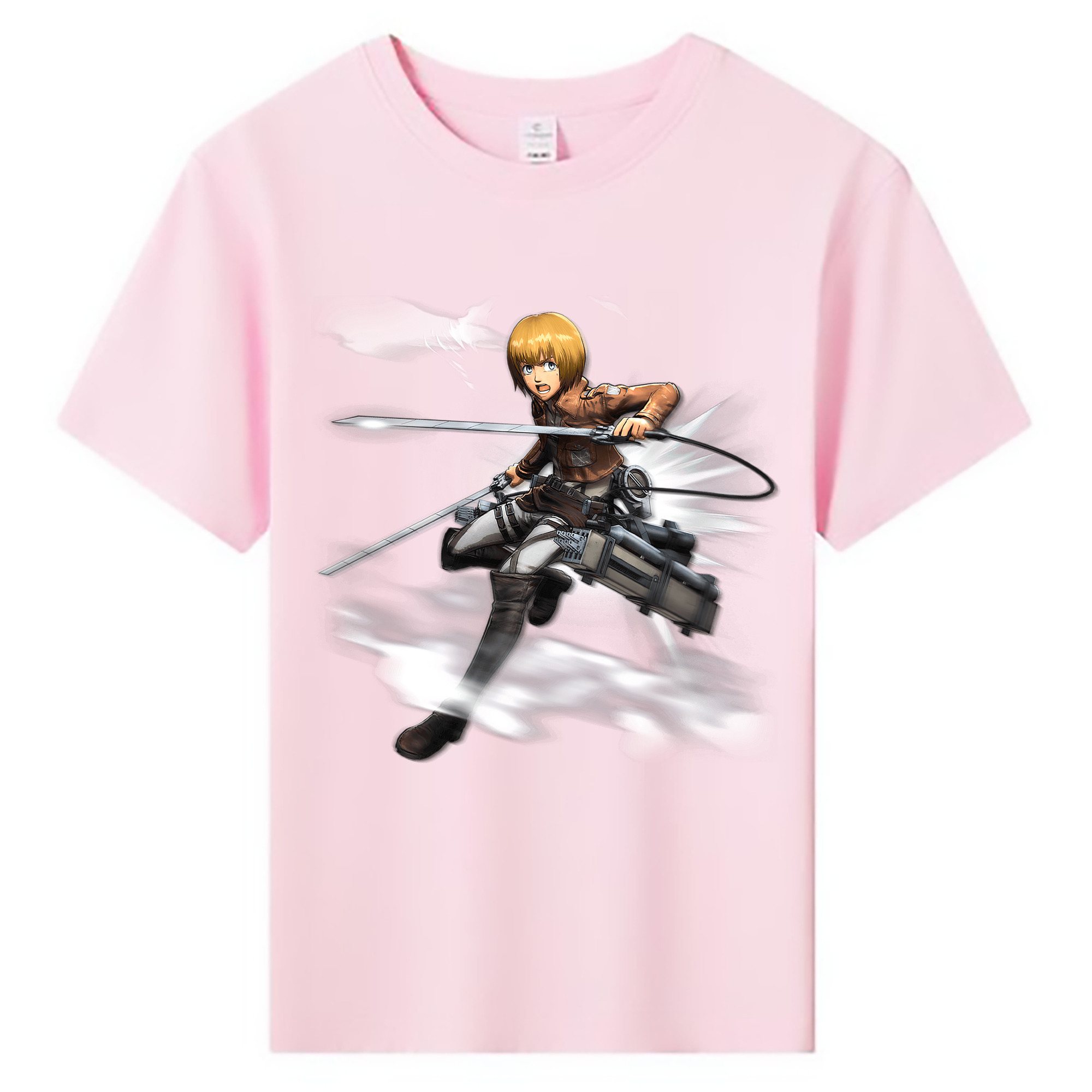 （画像用） 進撃の巨人 アルミン·アルレルト Attack on Titan Armin Arlert 綿100％キッズTシャツ（フロントプリント）