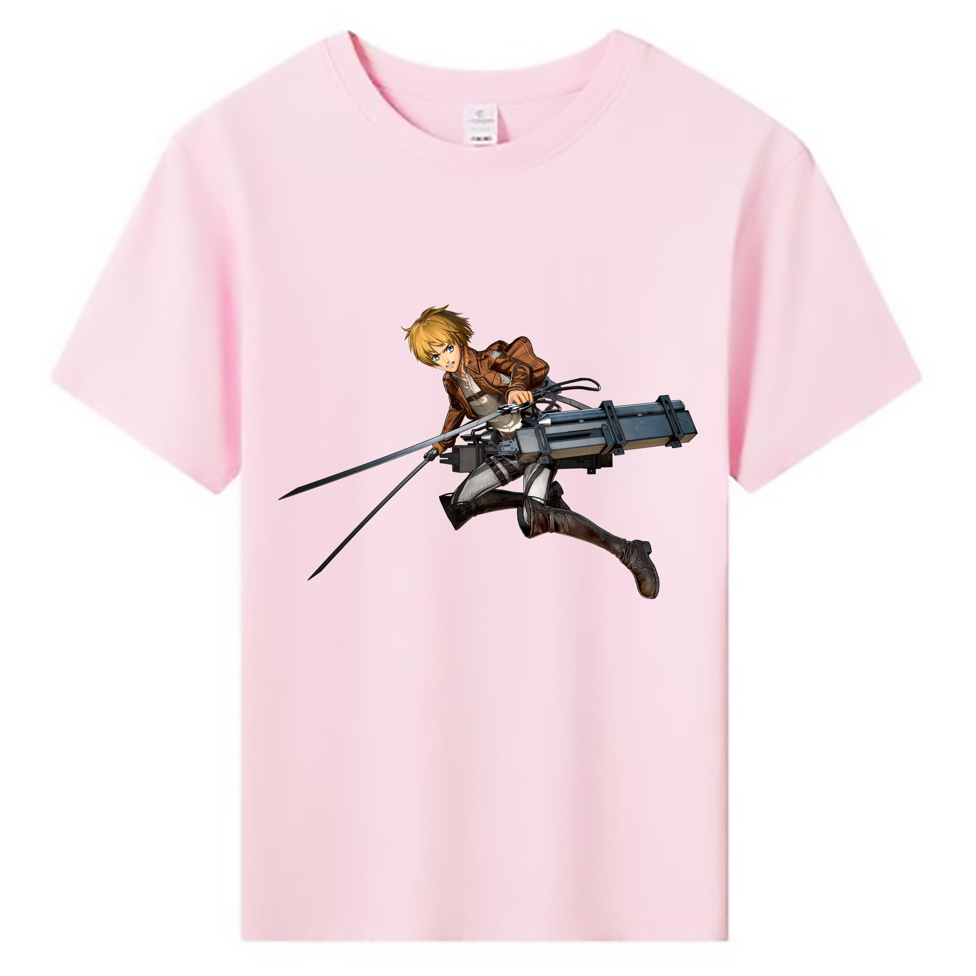 （画像用） 進撃の巨人 アルミン·アルレルト Attack on Titan Armin Arlert 綿100％キッズTシャツ（フロントプリント）