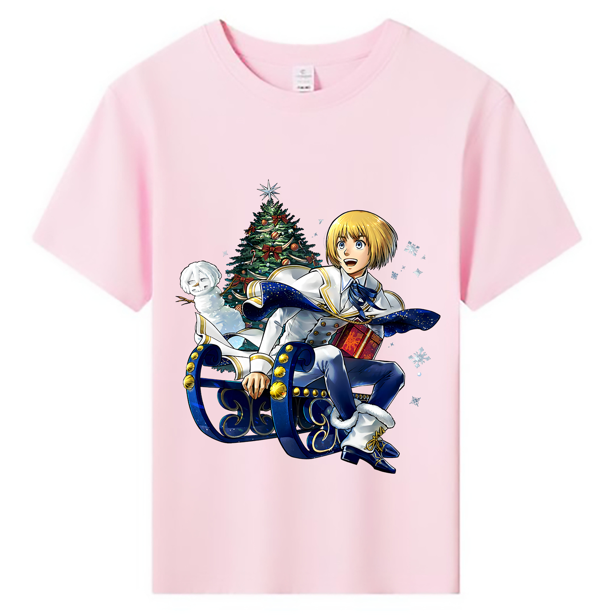 （画像用） 進撃の巨人 アルミン·アルレルト Attack on Titan Armin Arlert 綿100％キッズTシャツ（フロントプリント）