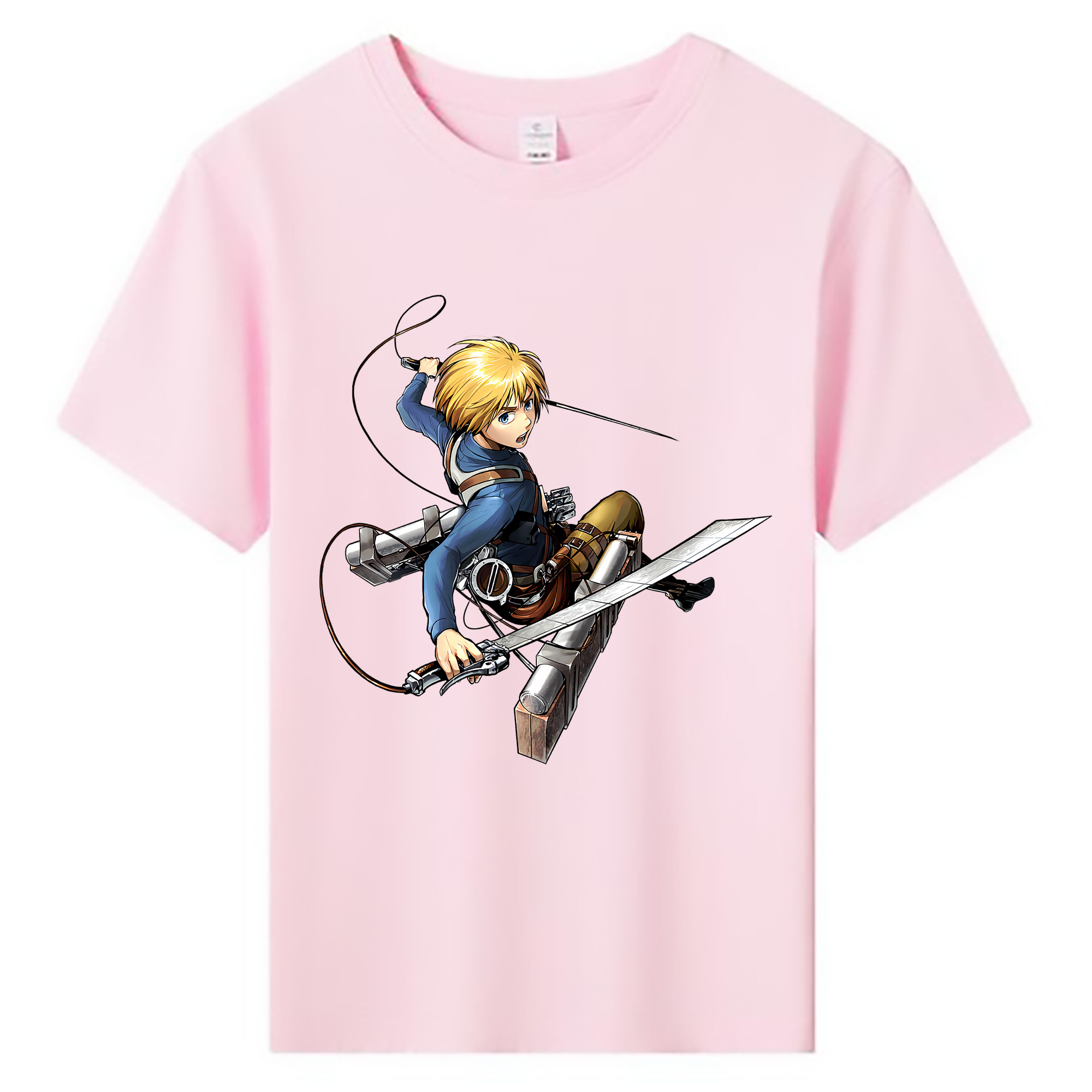 （画像用） 進撃の巨人 アルミン·アルレルト Attack on Titan Armin Arlert 綿100％キッズTシャツ（フロントプリント）