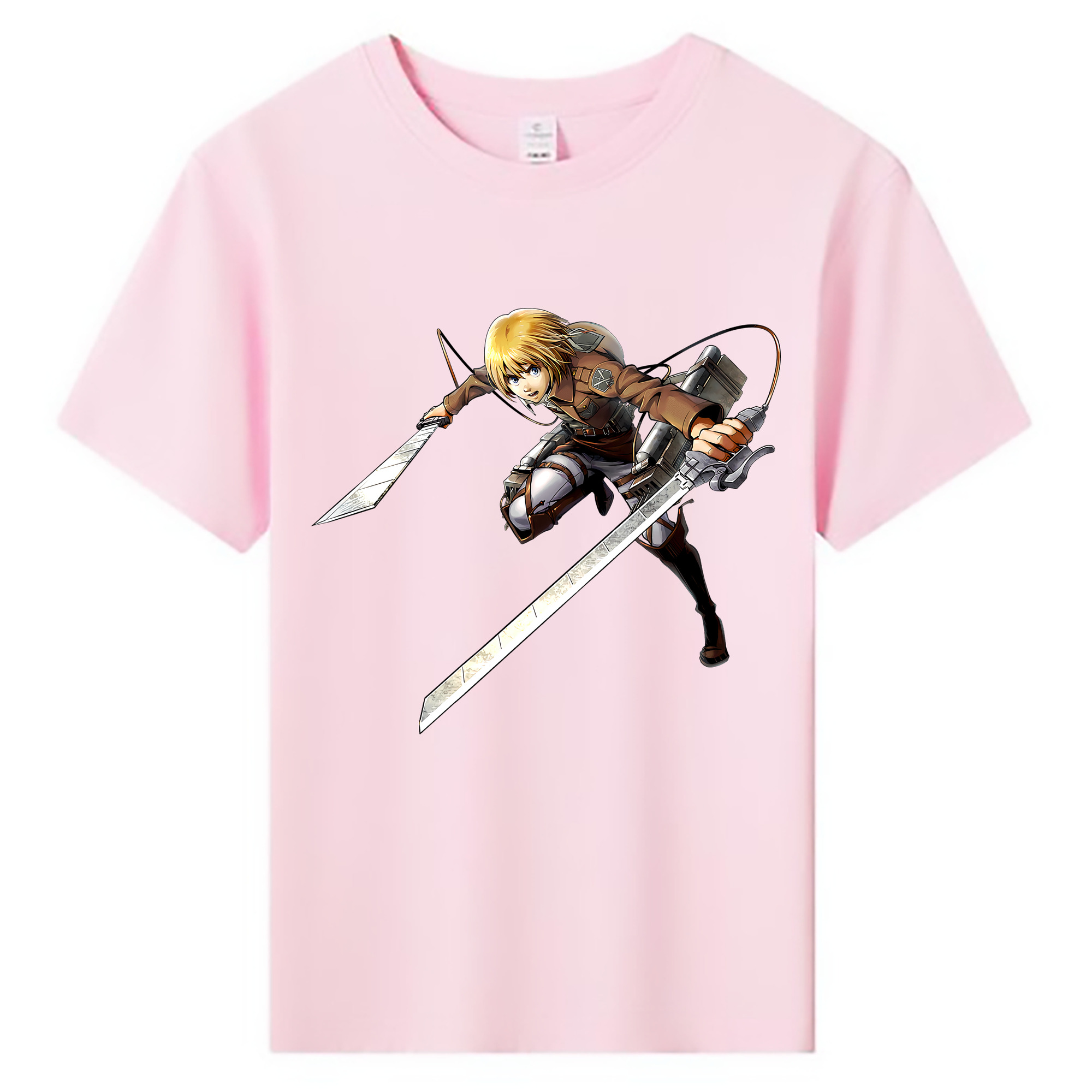 （画像用） 進撃の巨人 アルミン·アルレルト Attack on Titan Armin Arlert 綿100％キッズTシャツ（フロントプリント）