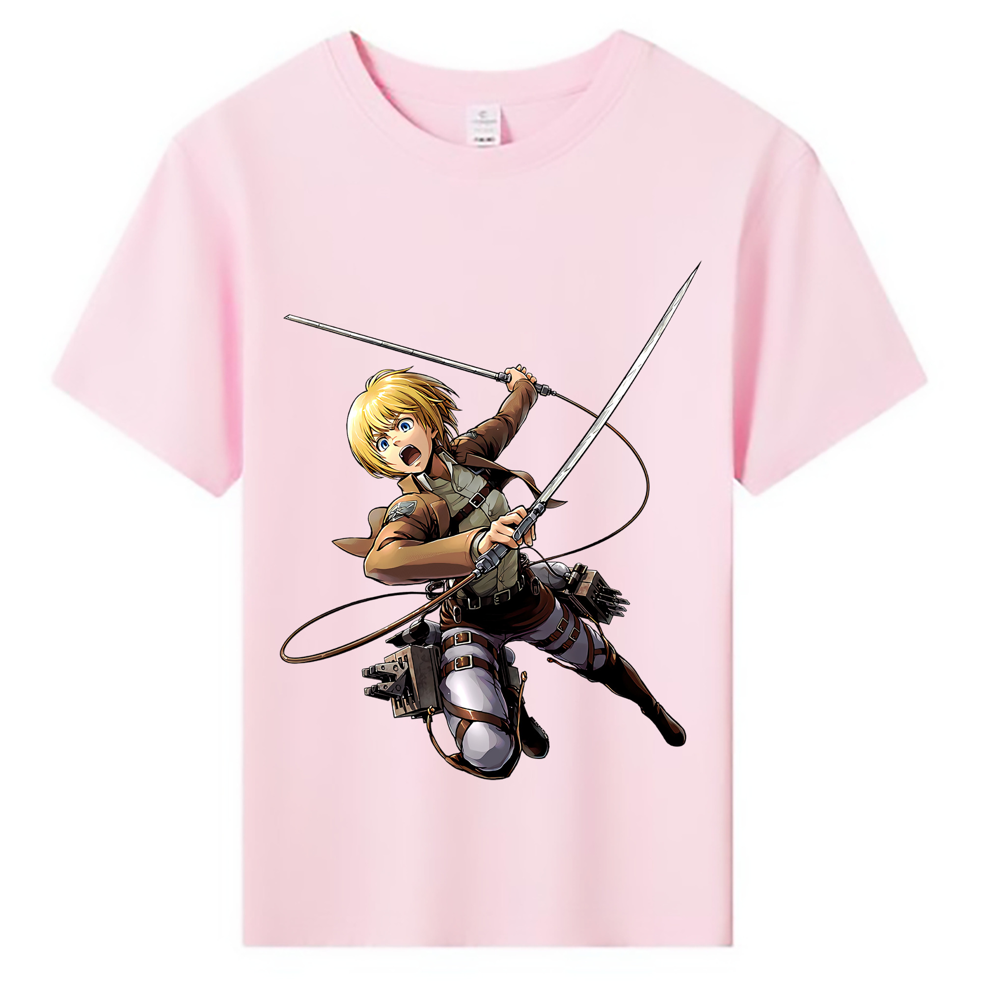 （画像用） 進撃の巨人 アルミン·アルレルト Attack on Titan Armin Arlert 綿100％キッズTシャツ（フロントプリント）