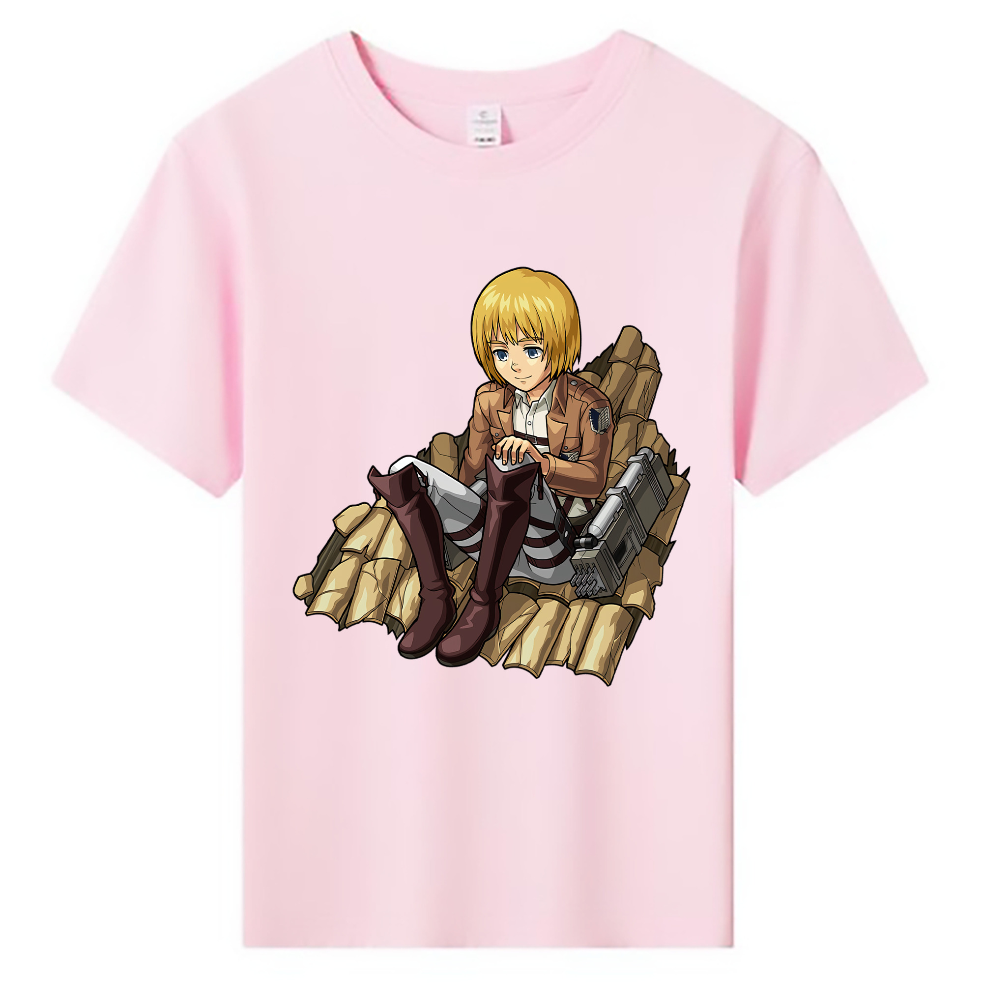 （画像用） 進撃の巨人 アルミン·アルレルト Attack on Titan Armin Arlert 綿100％キッズTシャツ（フロントプリント）