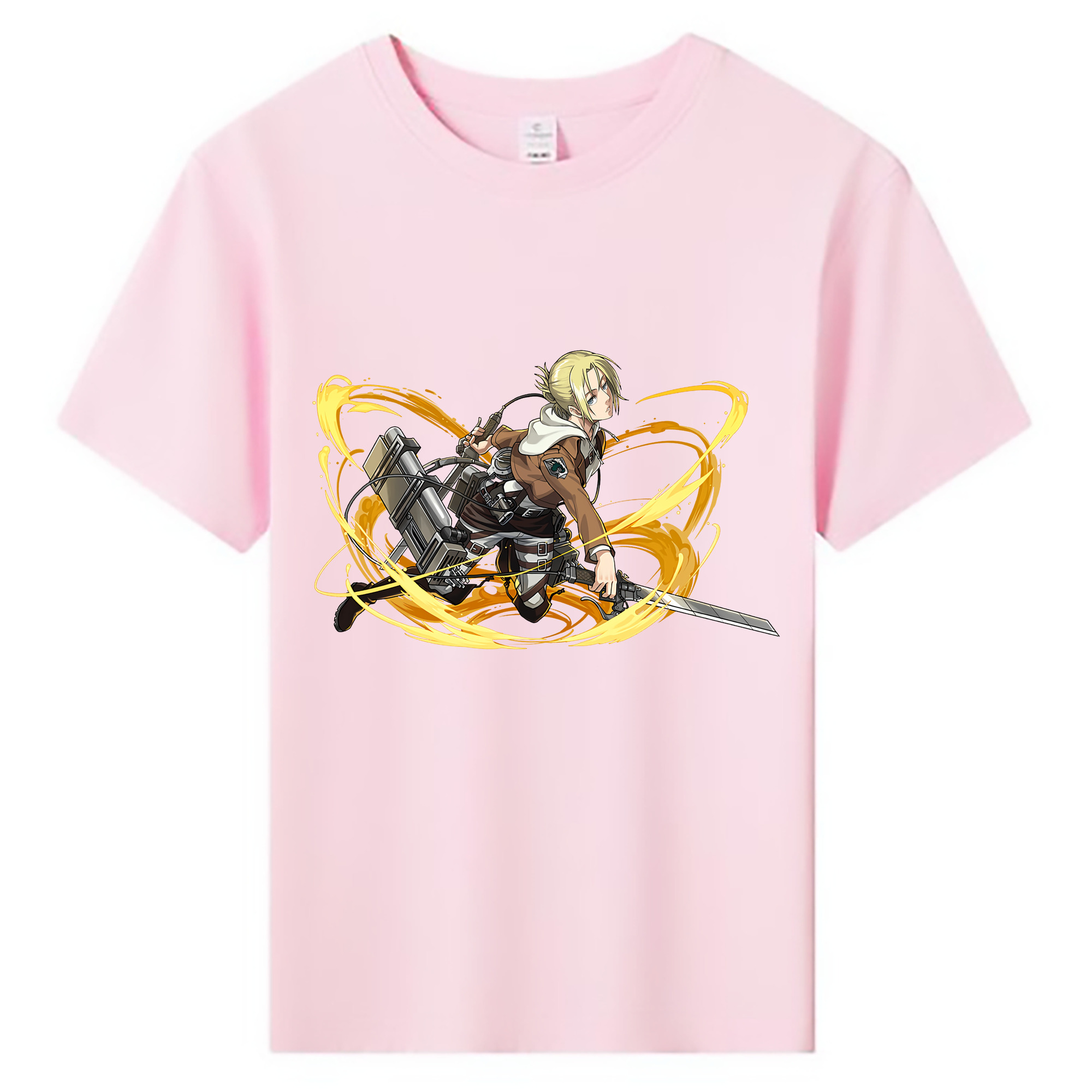 （画像用） 進撃の巨人 アニ・レオンハート Attack on Titan Annie Leonhart 綿100％キッズTシャツ（フロントプリント）