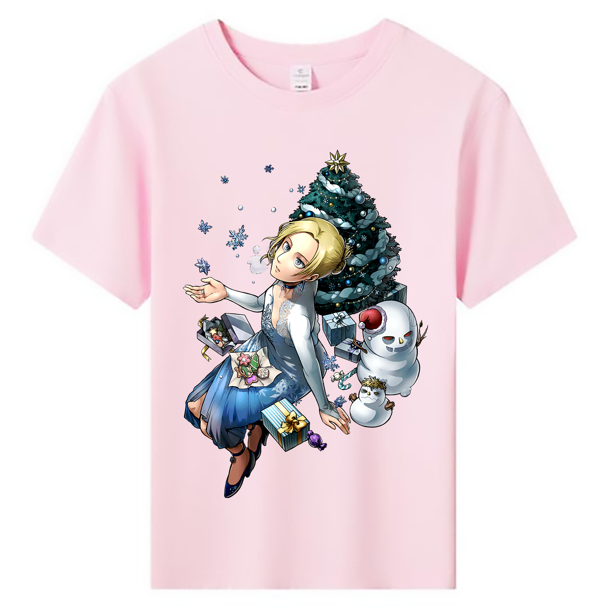（画像用） 進撃の巨人 アニ・レオンハート Attack on Titan Annie Leonhart 綿100％キッズTシャツ（フロントプリント）