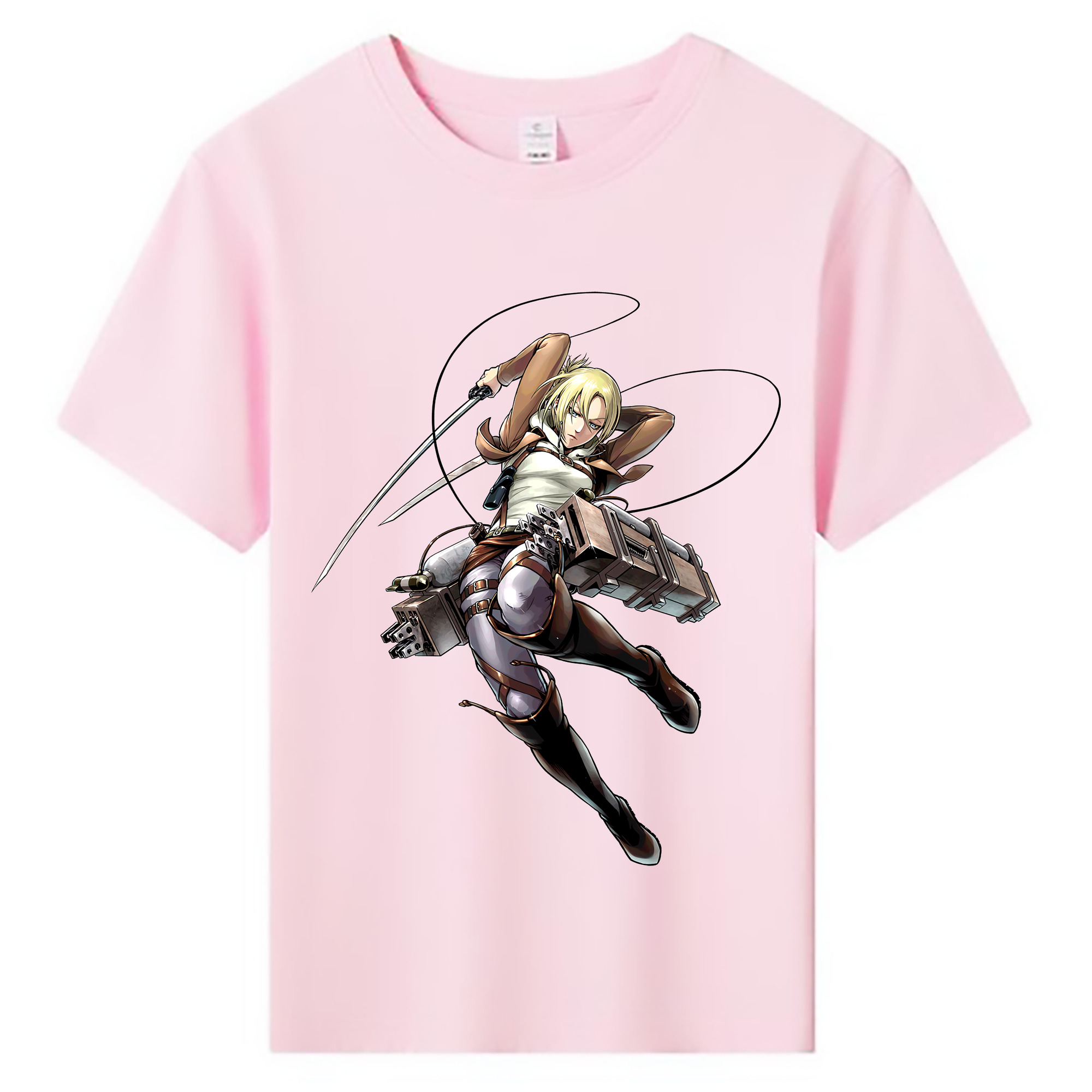 （画像用） 進撃の巨人 アニ・レオンハート Attack on Titan Annie Leonhart 綿100％キッズTシャツ（フロントプリント）