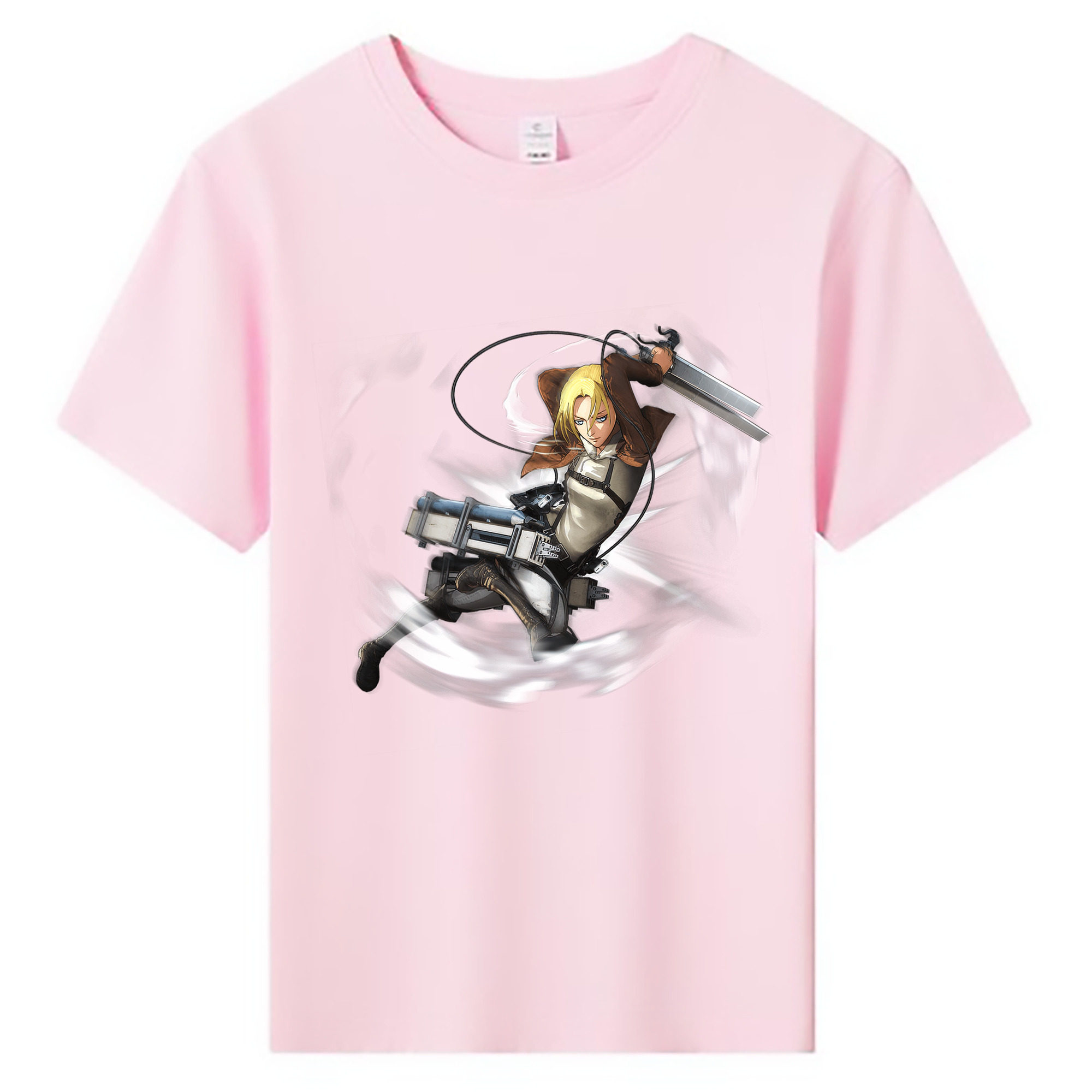 （画像用） 進撃の巨人 アニ・レオンハート Attack on Titan Annie Leonhart 綿100％キッズTシャツ（フロントプリント）