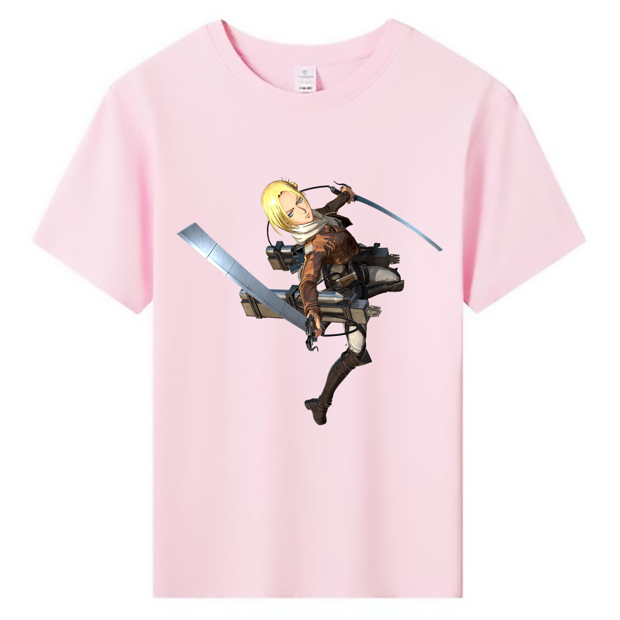 （画像用） 進撃の巨人 アニ・レオンハート Attack on Titan Annie Leonhart 綿100％キッズTシャツ（フロントプリント）