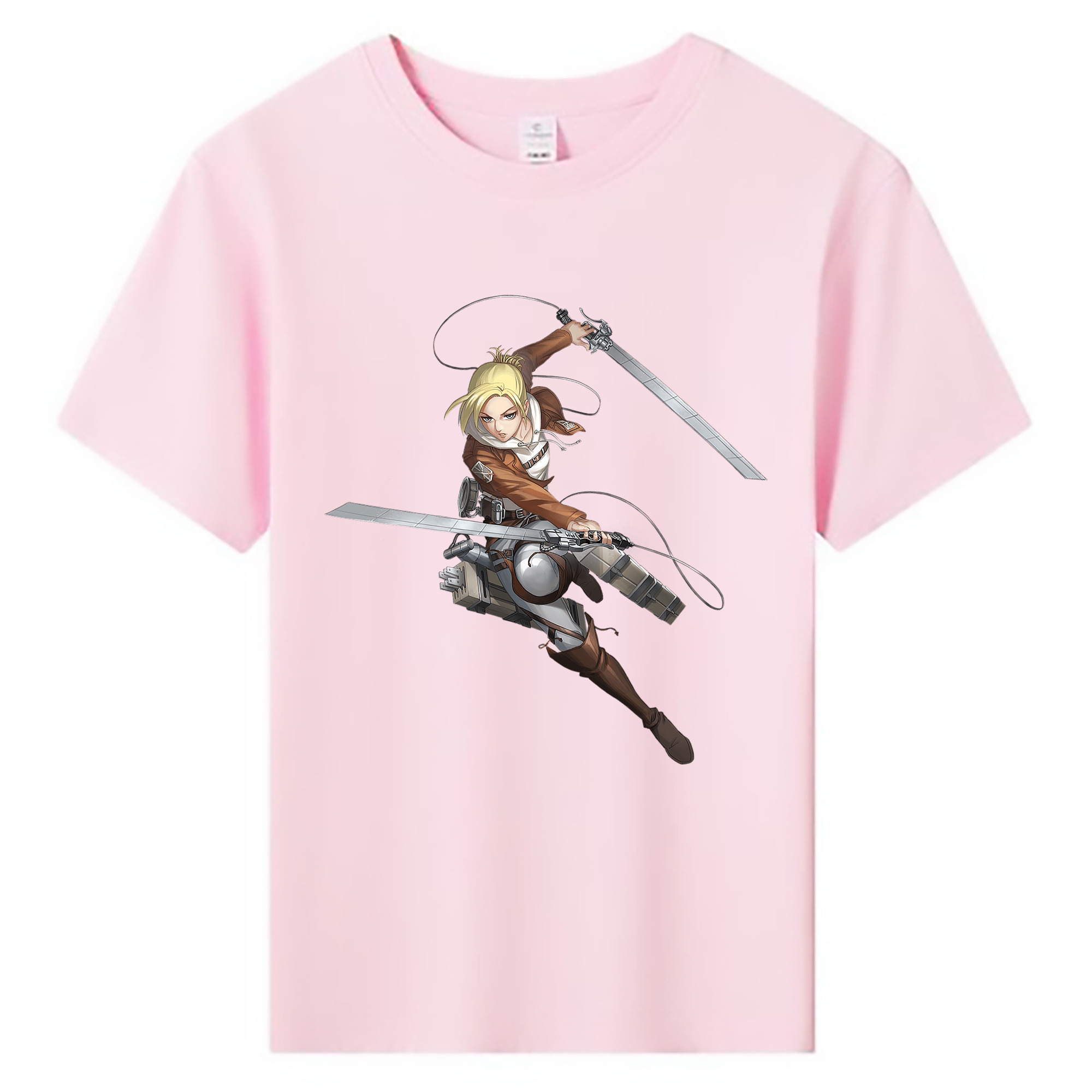 （画像用） 進撃の巨人 アニ・レオンハート Attack on Titan Annie Leonhart 綿100％キッズTシャツ（フロントプリント）